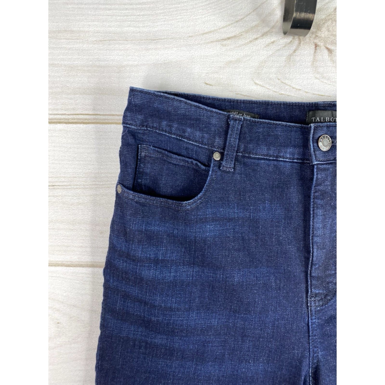 Talbots Talbots Jeans Womens Sz 10 Straight Denim Dark Wash 5-Pocket Stretch Blue Regular Size 32" / US 10 / IT 46 - 2 Thumbnail