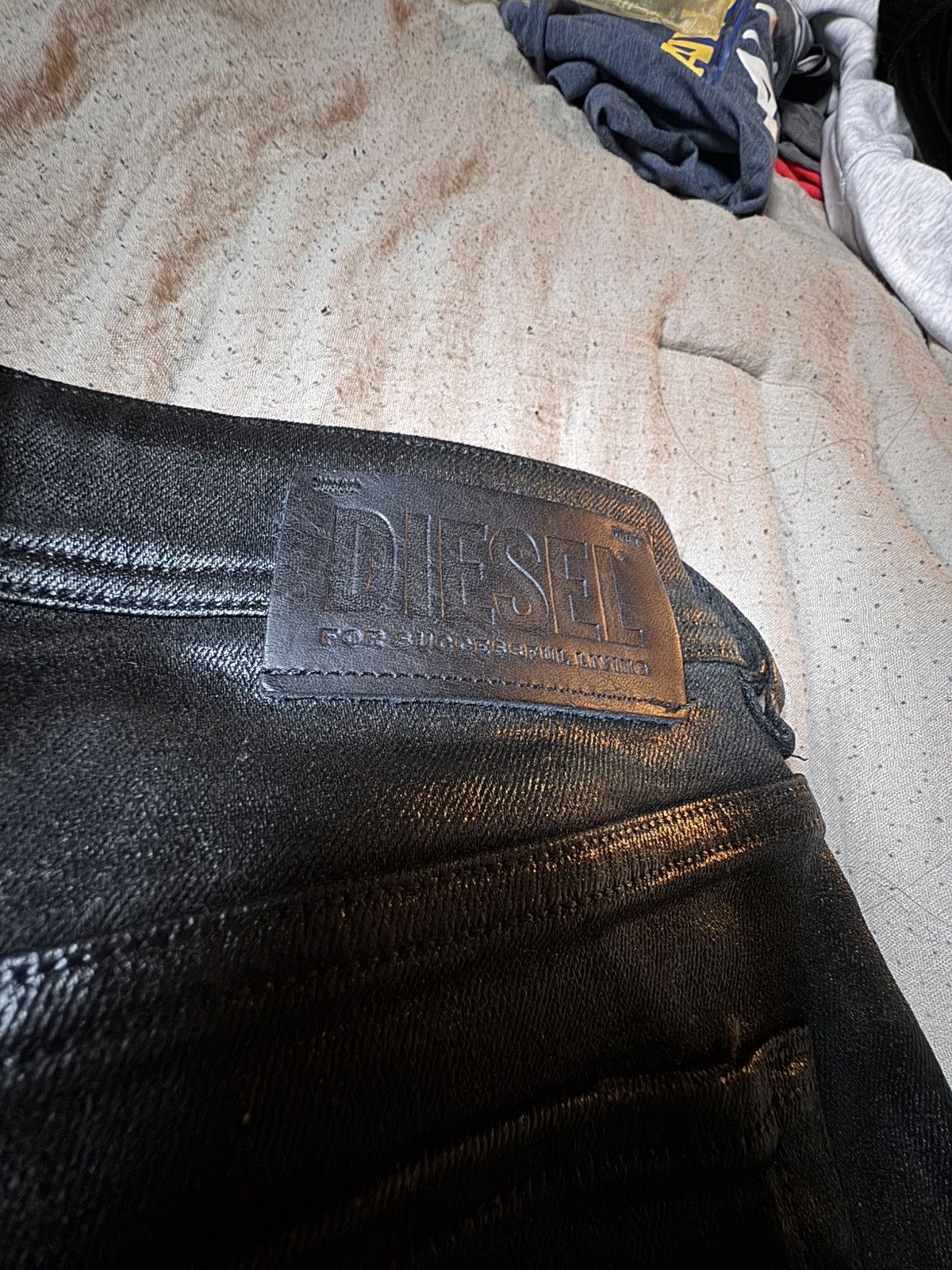 Diesel Diesel Black Jeans 2% Spandex Size US 29 - 8 Thumbnail