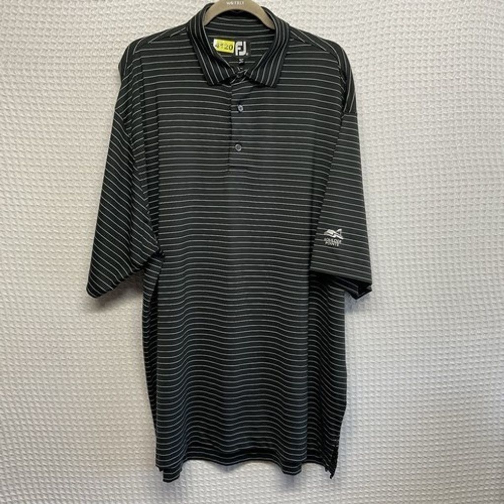 Footjoy FootJoy FJ Black Moisture Wicking Logo Polo Shirt Men 2XL Size US XXL / EU 58 / 5 - 7 Thumbnail