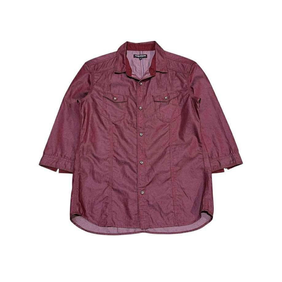 HIDEAWAYS 🔥SickY2K Hideaways Nicole Waxed Shirt 3/4 Sleeve Size US M / EU 48-50 / 2 - 1 Thumbnail