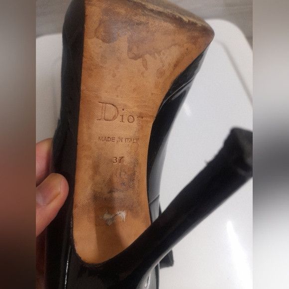 Dior Christian Dior - High Heels - Size EU 37 - Black Size US 7 / IT 37 - 7 Thumbnail