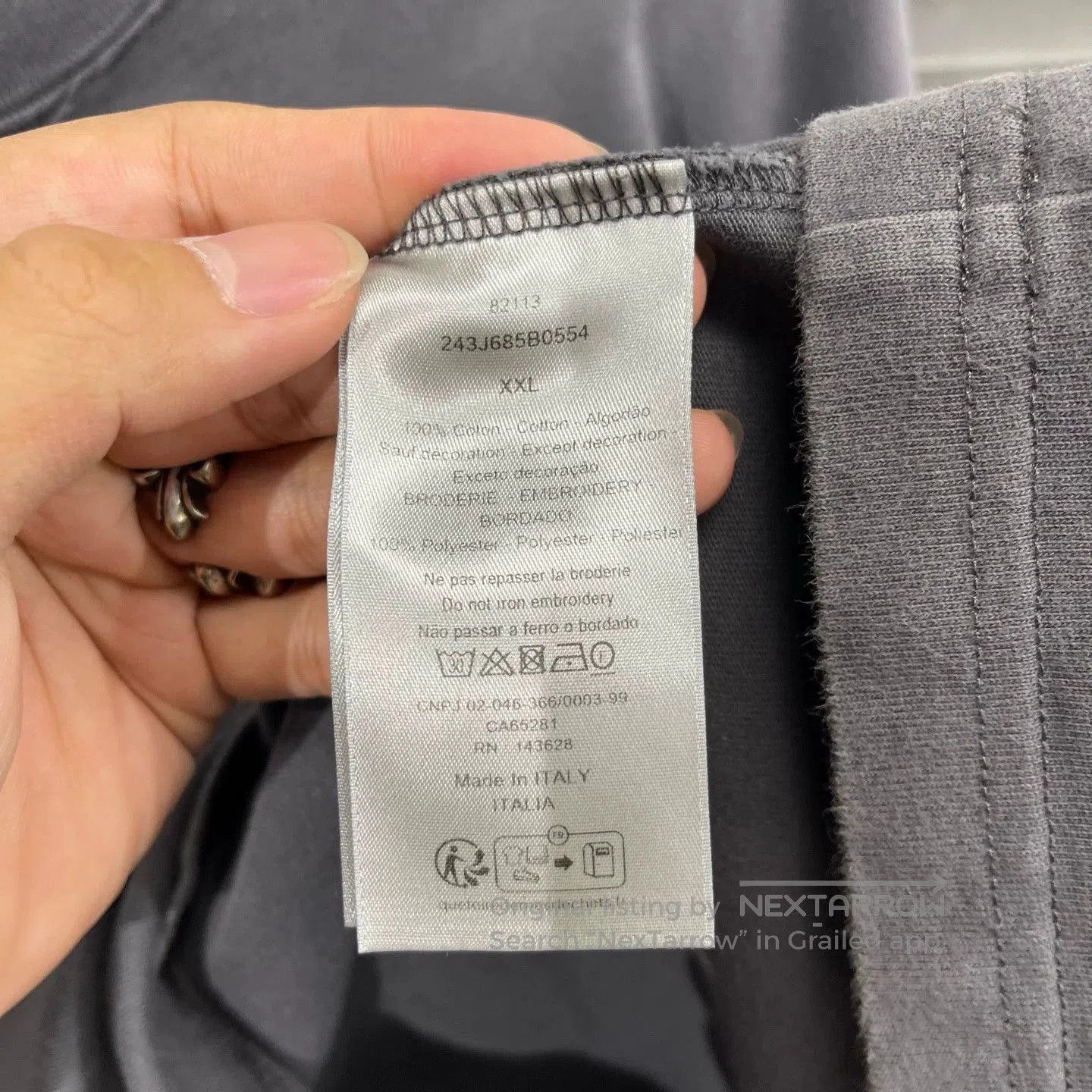 Dior Black Short-Sleeve Crewneck Shirt. Size US XXL / EU 58 / 5 - 5 Thumbnail