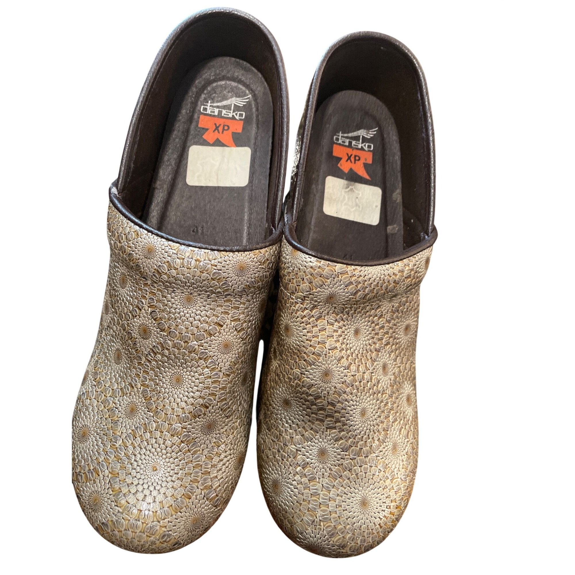 Dansko Dansko XP wms tan leather geometric nursing clogs shoes sz 4 Size US 11 / IT 41 - 10 Thumbnail