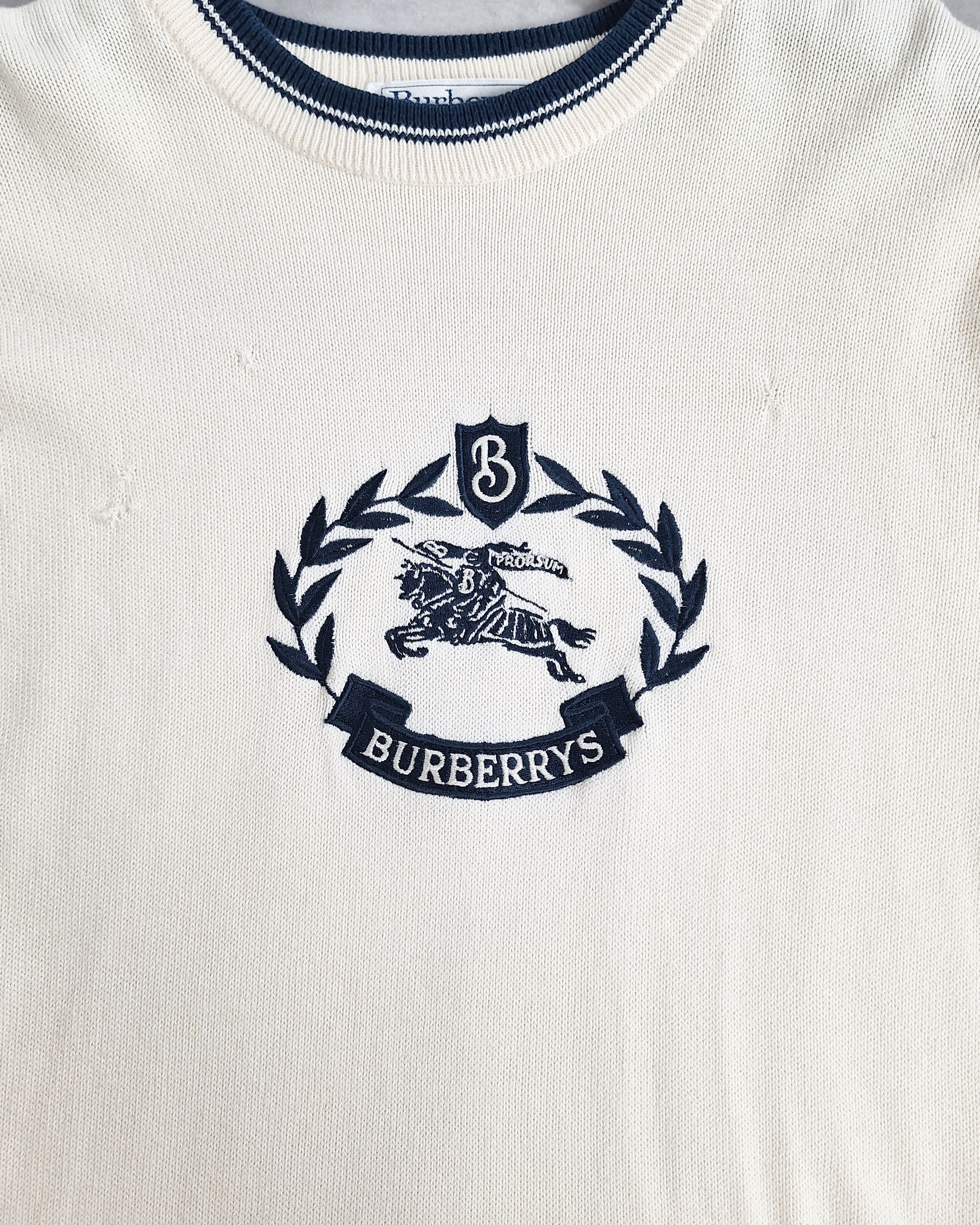Burberry Vintage Burberry Knit Sweatshirt Size US L / EU 52-54 / 3 - 3 Thumbnail