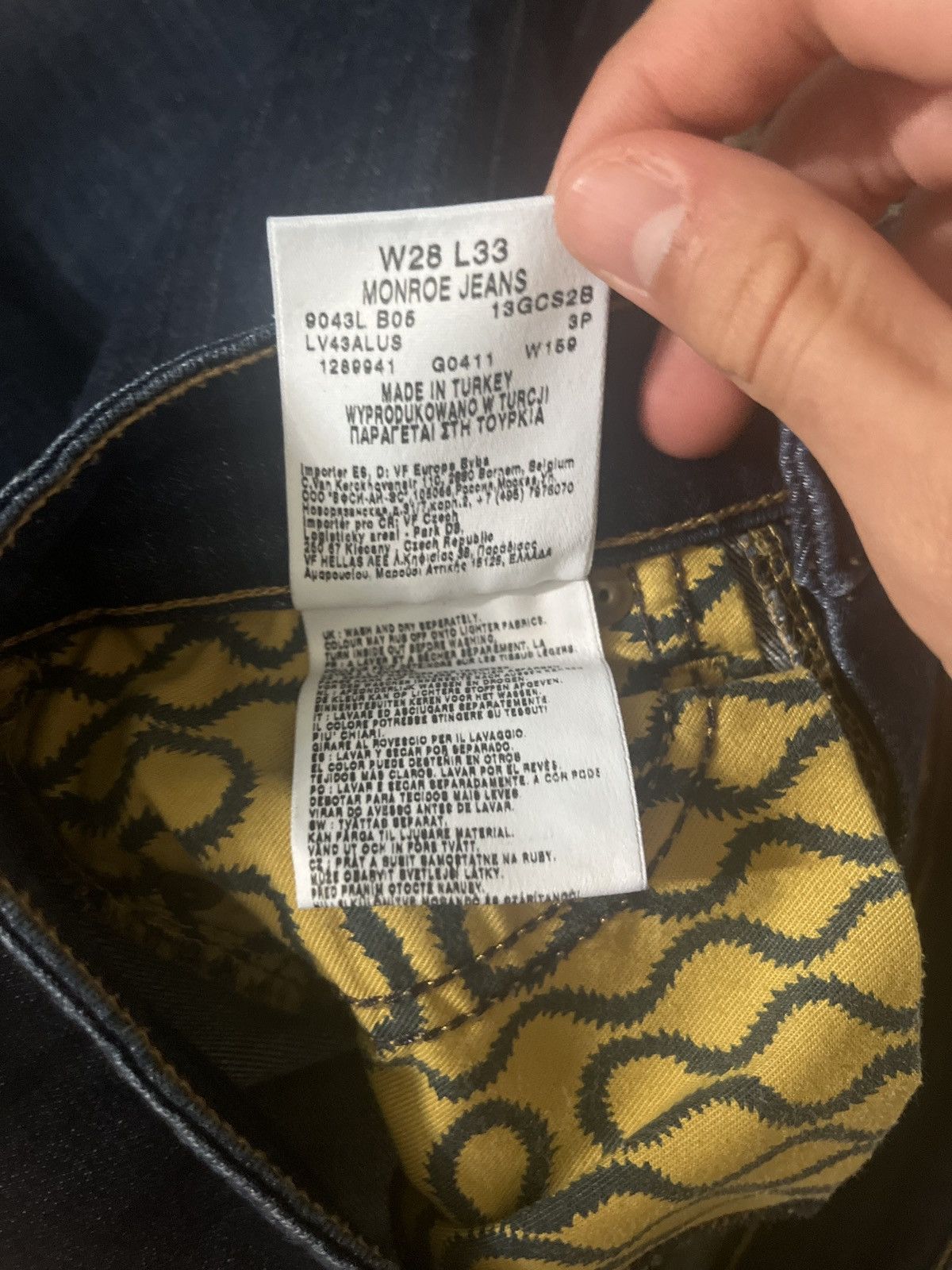 Lee × Vivienne Westwood Vivienne Westwood x Lee Navy Denim Jeans Size 28" / US 6 / IT 42 - 10 Thumbnail