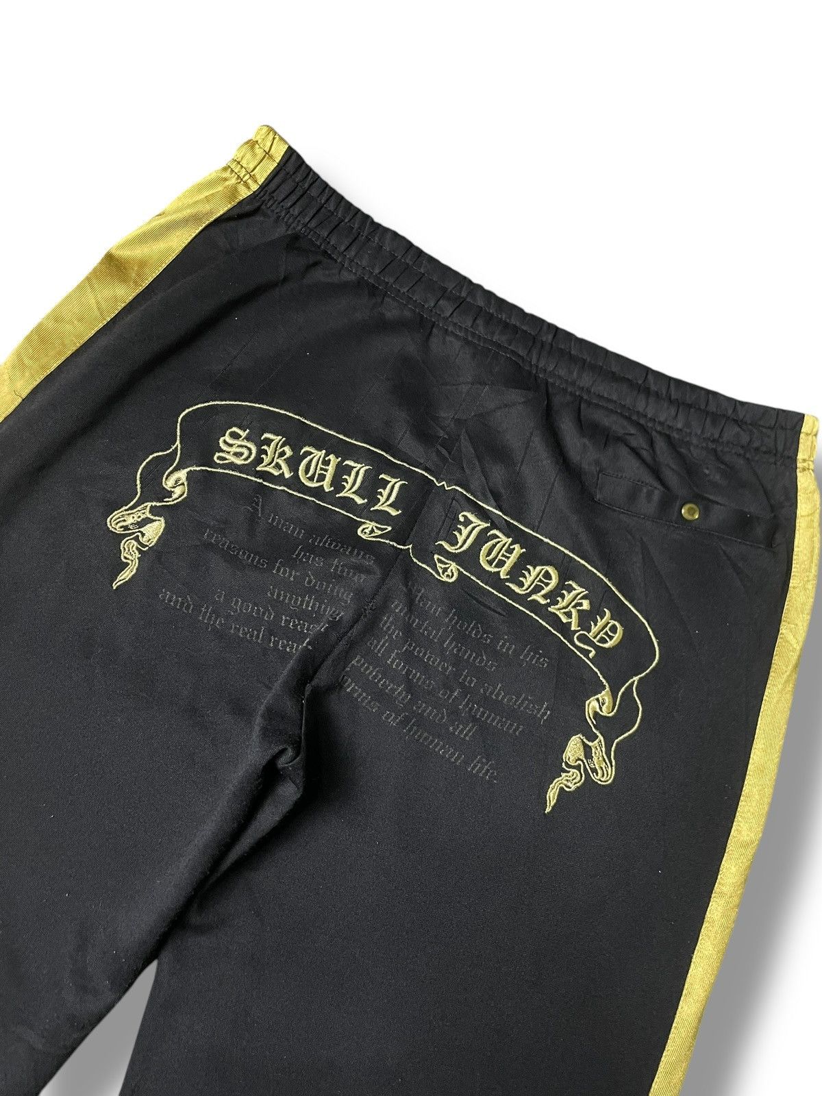 Japanese Brand × Seditionaries × Vintage RARE SKULL FUNKY TRACK PANTS (86) Size US 33 - 2 Thumbnail