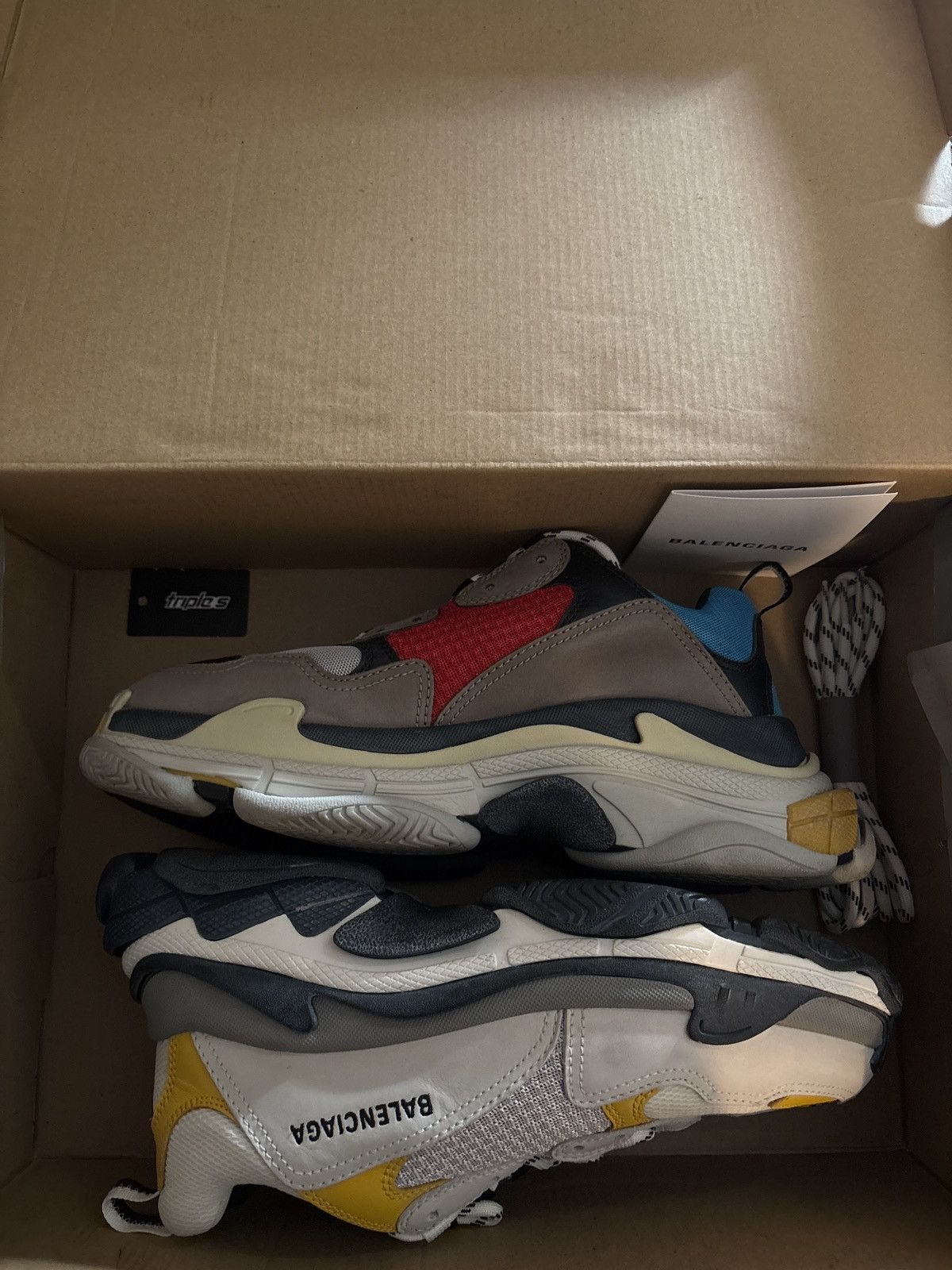 Balenciaga Balenciaga Triple S ‘Split’ Chunky Sneakers Size US 9 / EU 42 - 1 Thumbnail