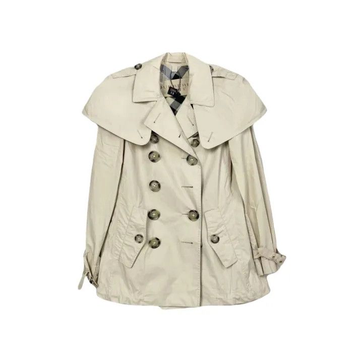 Burberry Burberry Double-Breasted Short Trench Coat 0079 Size S / US 4 / IT 40 - 1 Thumbnail