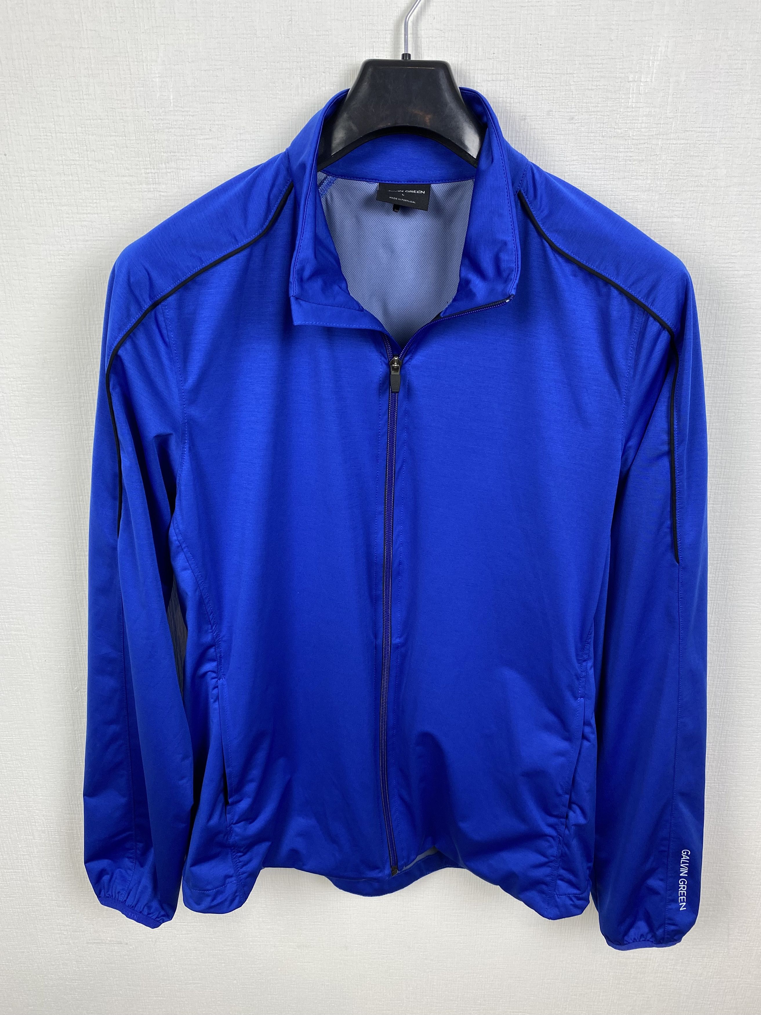 image of Designer Galvin Green Windbreaker Waterproof Jacket Size L in Blue, Men's