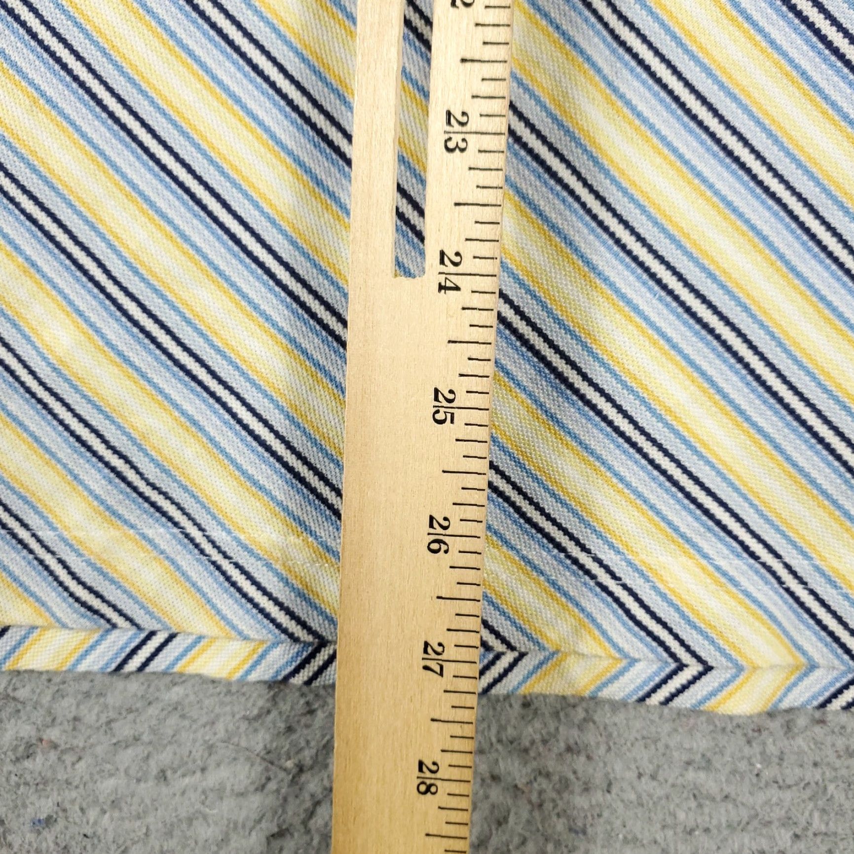 Tommy Hilfiger VINTAGE Tommy Hilfiger Polo Shirt Men L Blue Yellow Striped Casual Polo Shirt 100% Cotton Logo Sports Preppy Mens Size US L / EU 52-54 / 3 - 6 Thumbnail