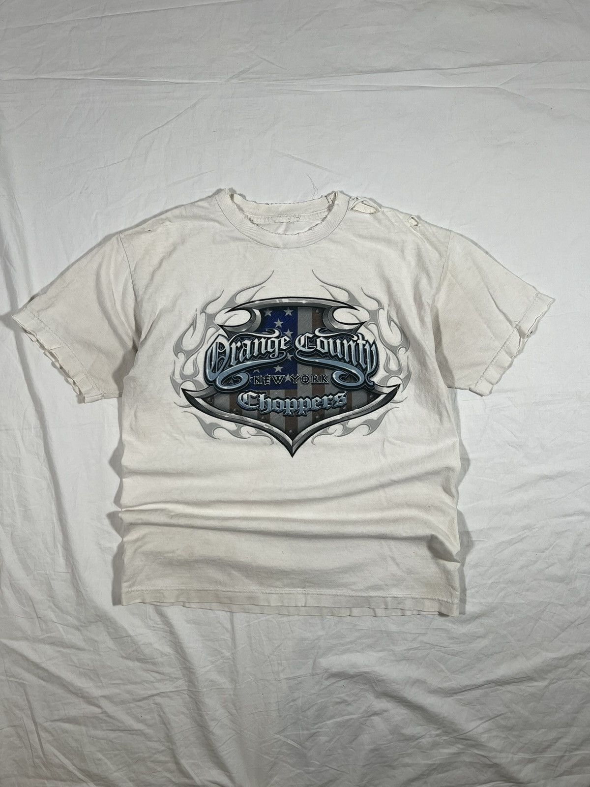 West Coast Choppers Vintage ERD Style Thrashed Orange County Choppers Tee Size US M / EU 48-50 / 2 - 1 Thumbnail