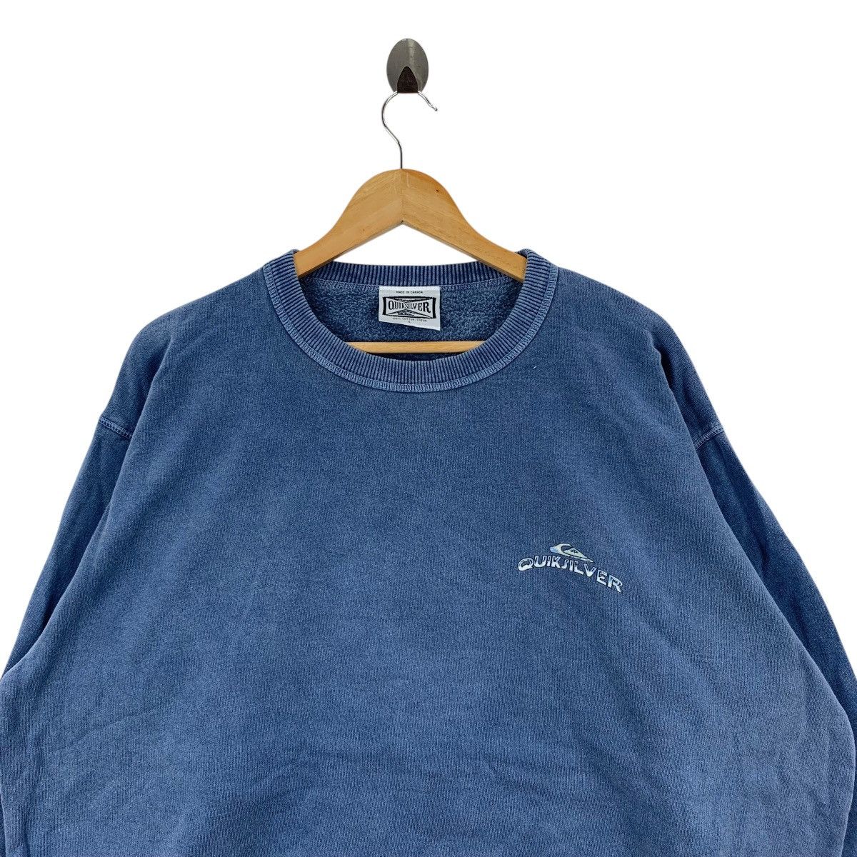 Quiksilver Vintage 90s QUIKSILVER SKATEBOARD Surfboard Surf Sweatshirt Size US L / EU 52-54 / 3 - 4 Thumbnail