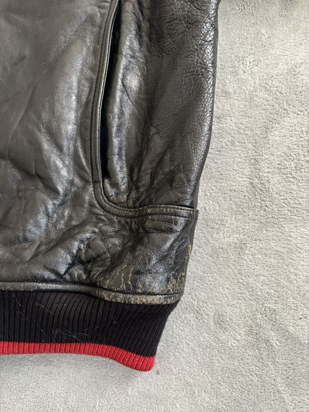Avirex × Vintage Avirex Gambler’s Club King Casino Leather Jacket 80s Size US XXL / EU 58 / 5 - 5 Thumbnail