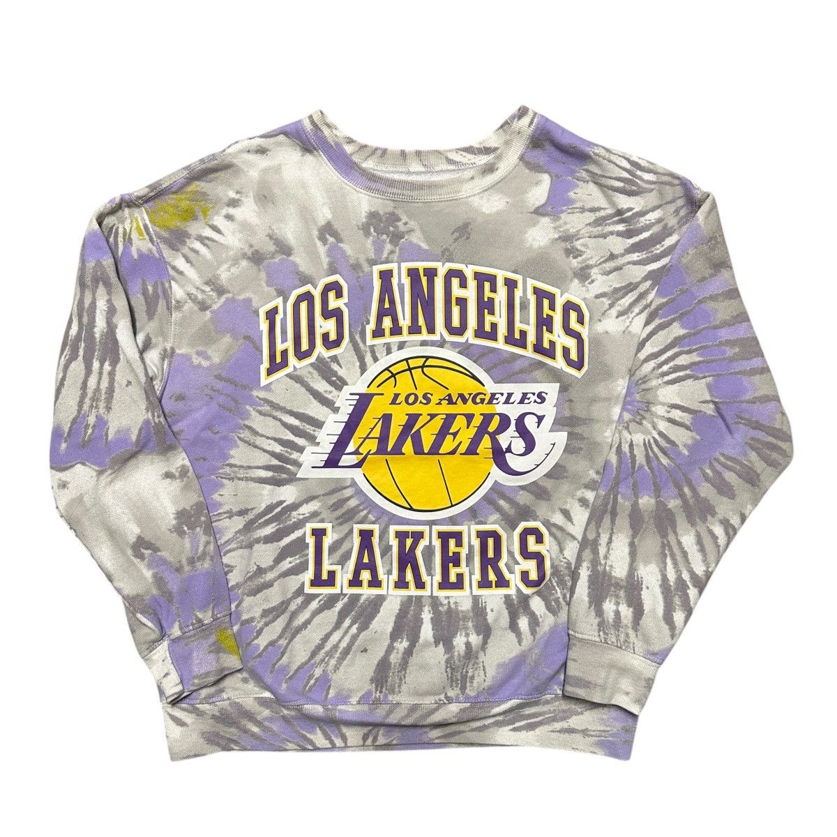 NBA Women’s Y2K Los Angeles Lakers Tie Dye Sweatshirt Size L / US 10 / IT 46 - 1 Thumbnail