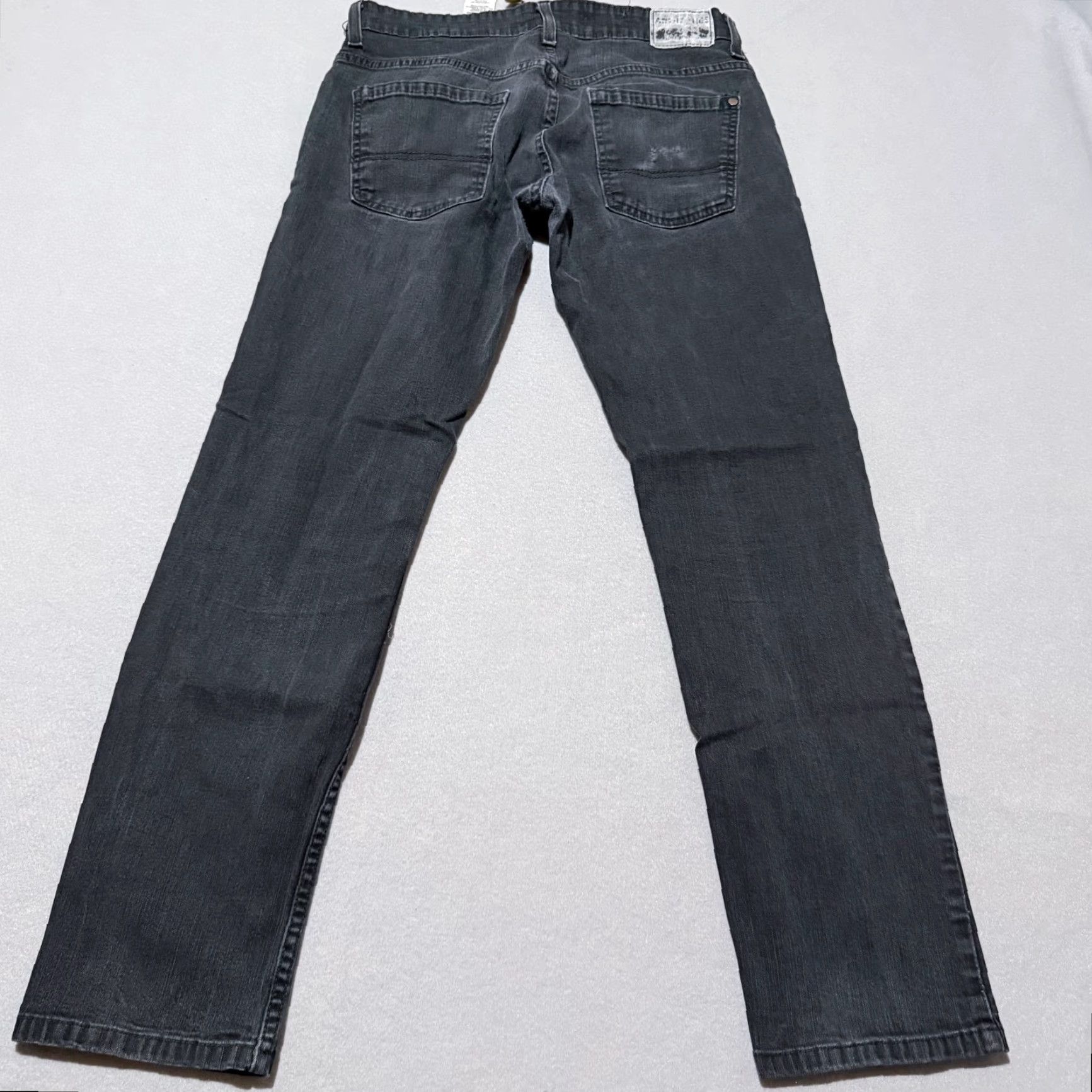 Vintage Signature by Levi Strauss Jeans Mens Black Denim Low Rise Stretch Skinny - 34x30 XS? Size US 34 / EU 50 - 2 Thumbnail