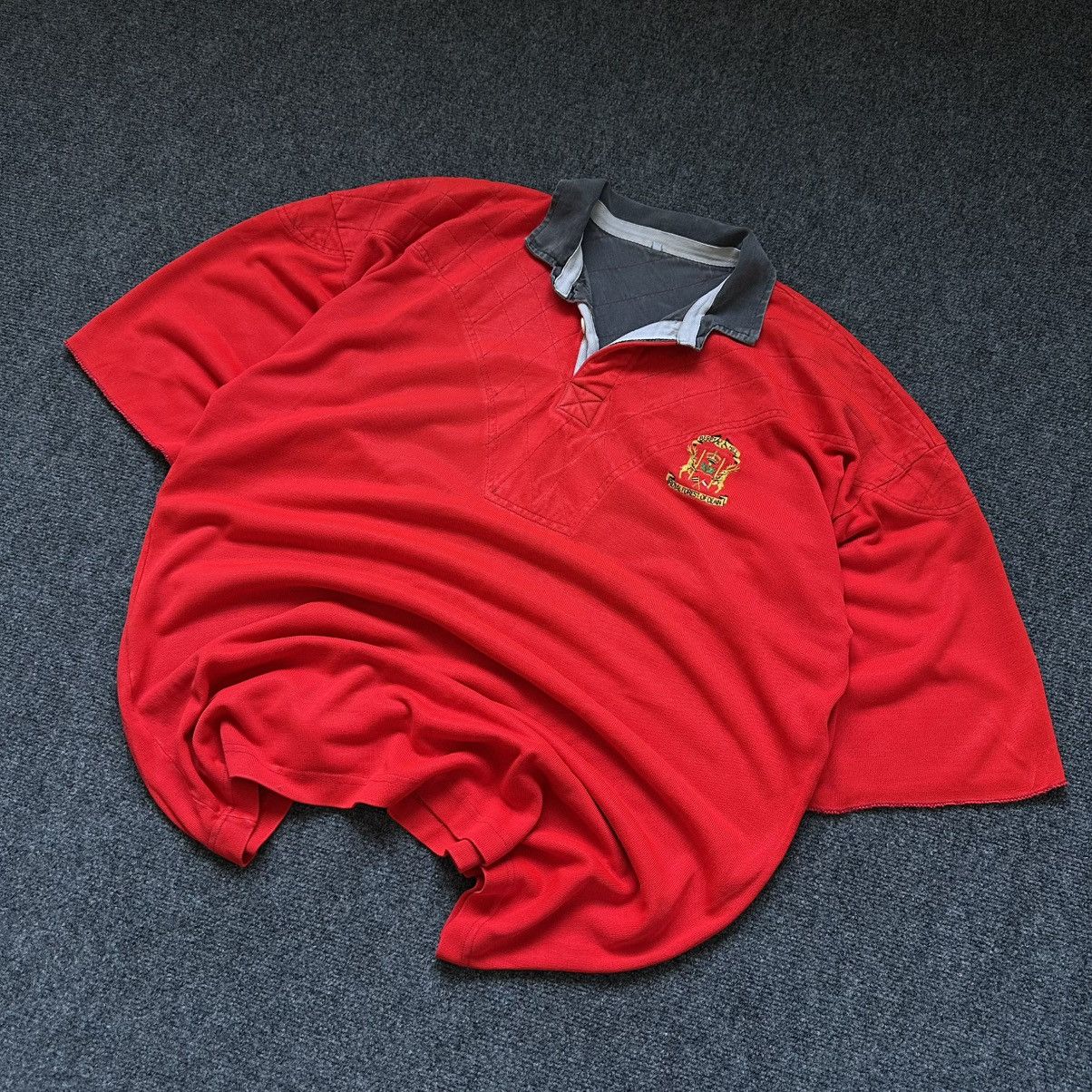 Sterling Ruby VTG Berry Hill RFC Polo Royal Forest Of Dean Rugby 80s Size US XXL / EU 58 / 5 - 1 Thumbnail