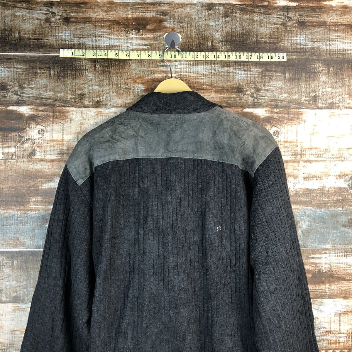 Valentino Valentino Grey vintage Bombers leather Jacket #A2323 Size US M / EU 48-50 / 2 - 12 Thumbnail