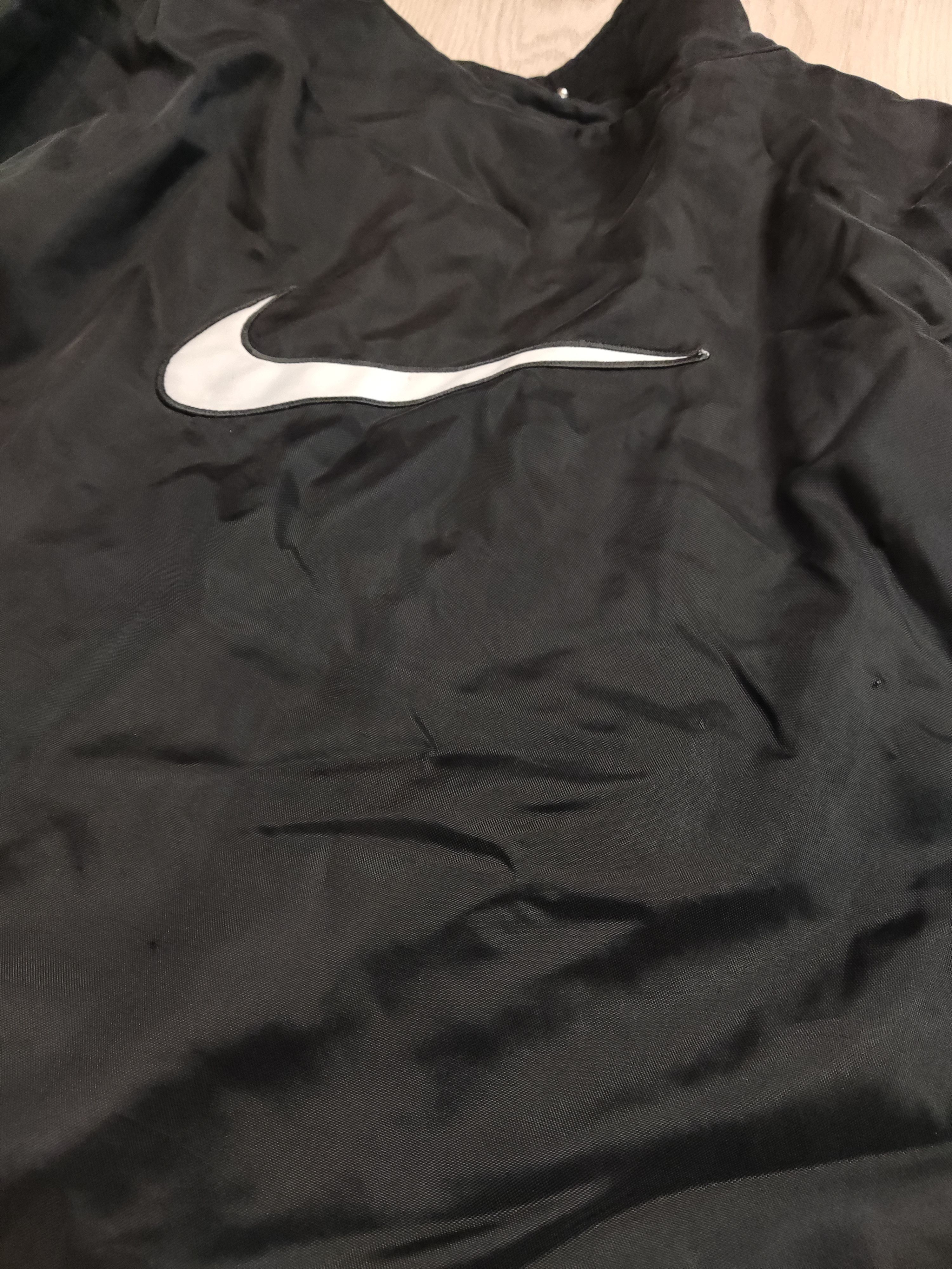 Japanese Brand × Nike Vintage NIKE 90s oversized distressed swoosh logo bomber zip Size US L / EU 52-54 / 3 - 19 Thumbnail