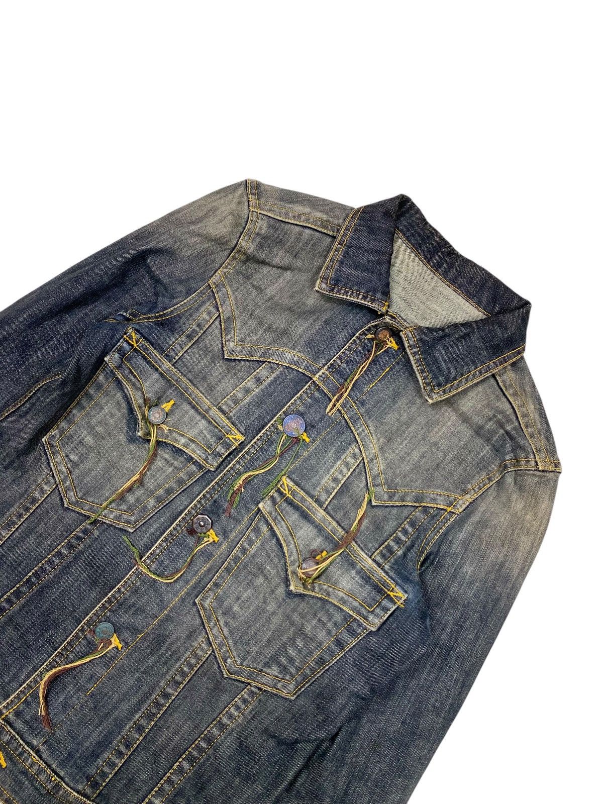 291295=Homme 291295=Homme - Ethnic Denim Jacket Size US M / EU 48-50 / 2 - 5 Thumbnail