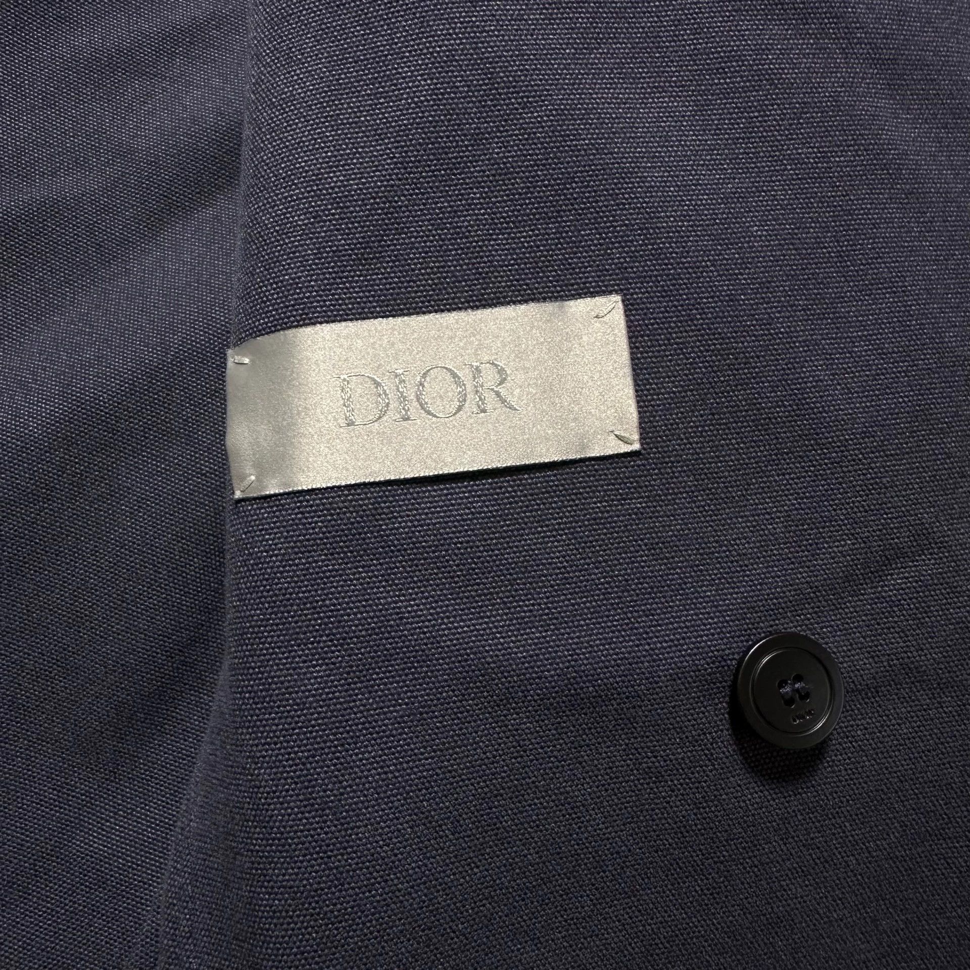 Dior Dior Navy Blue Suit Jacket with Tie Size US M / EU 48-50 / 2 - 4 Thumbnail