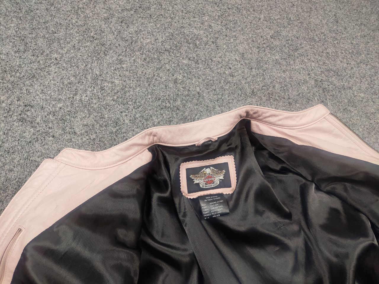 Harley Davidson Harley Davidson Leather Zip Jacket Pink Wings Vintage Y2K Size XXL / US 16-18 / IT 52-54 - 16 Thumbnail