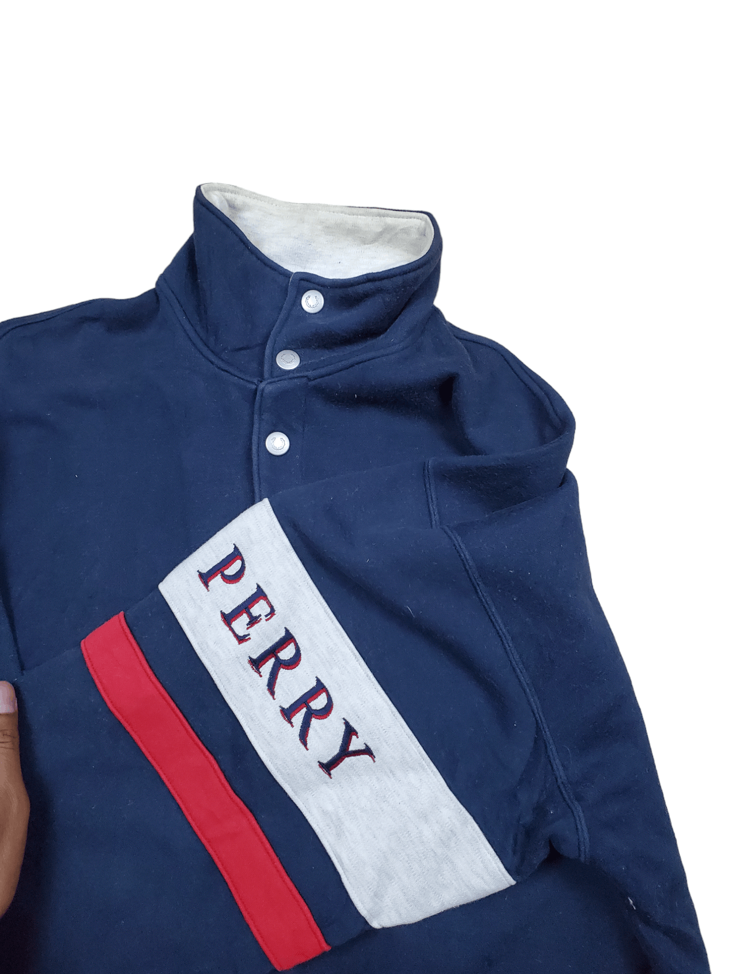 Fred Perry × Vintage Vintage Fred Perry Half Button Sweatshirt Size US M / EU 48-50 / 2 - 6 Thumbnail
