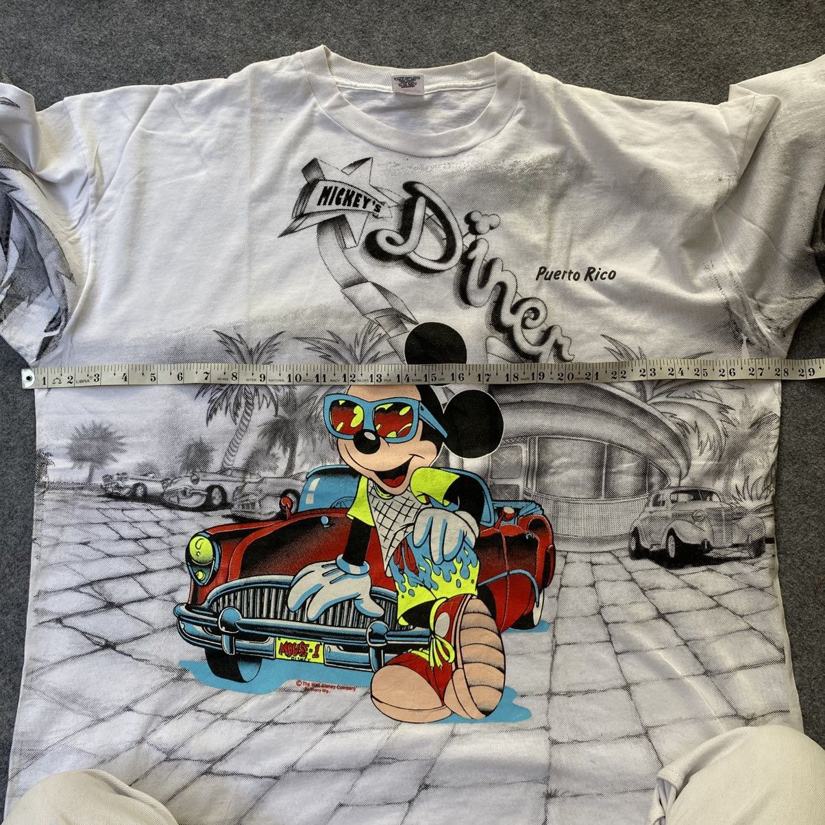 Band Tees Vintage Mickey Mouse Disney all over print shirt Size US XL / EU 56 / 4 - 6 Thumbnail