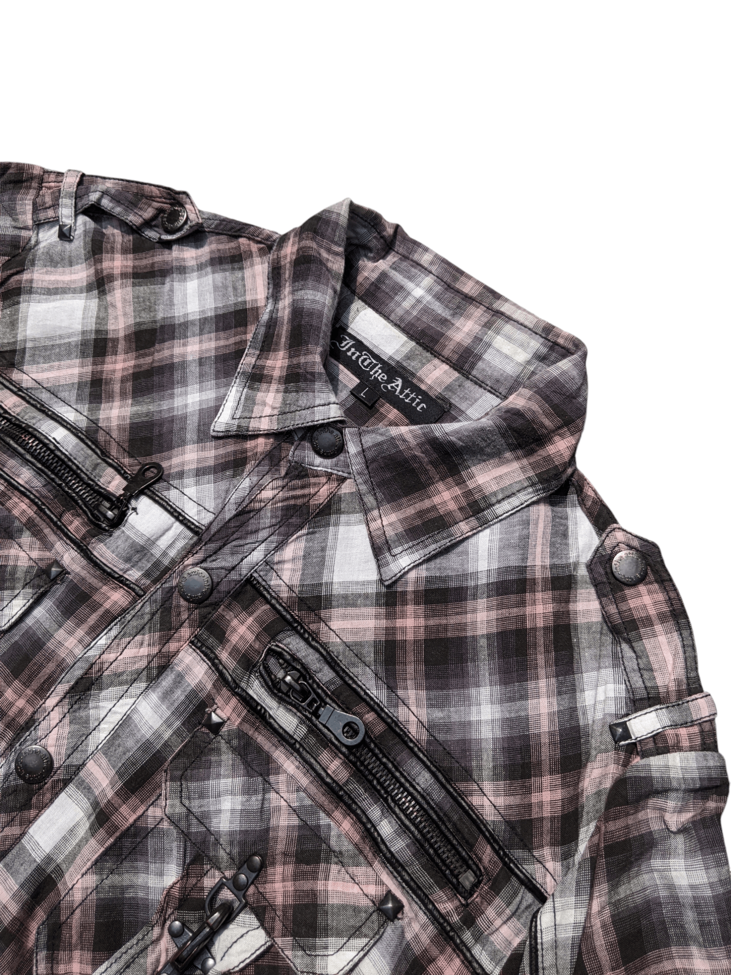 In The Attic Japanese Brand In The Attic Plaid Fireman Clasp Shirt Size US L / EU 52-54 / 3 - 2 Thumbnail