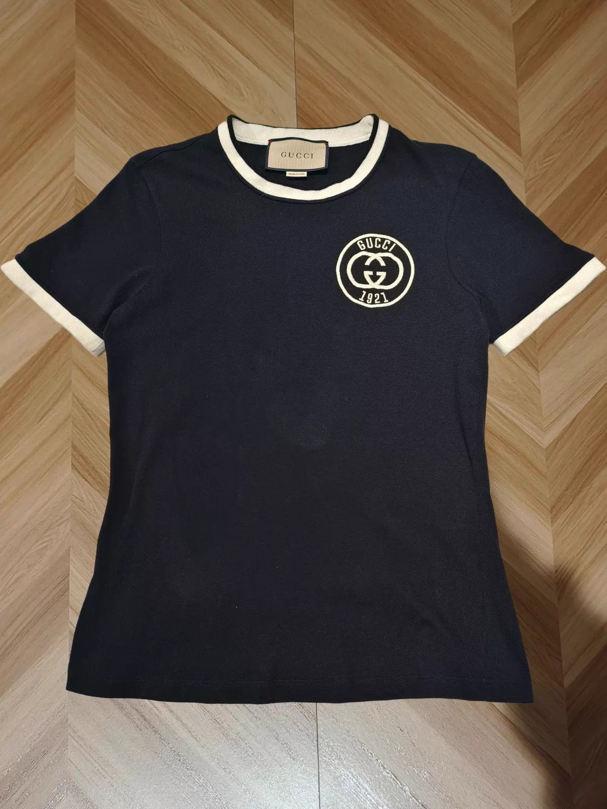 Gucci Gucci White Label Chest Short Sleeve Tee S 99 New Size S / US 4 / IT 40 - 1 Thumbnail