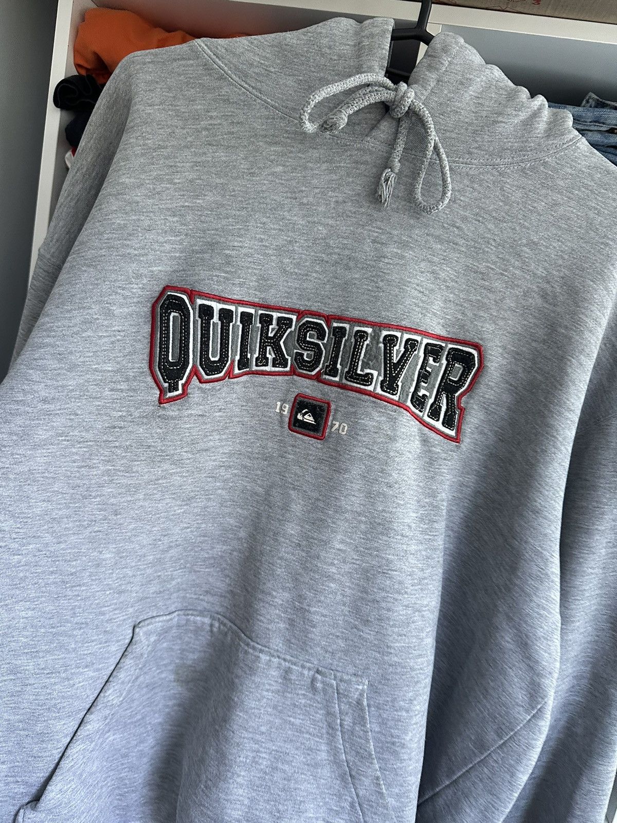 Quiksilver 🔥VINTAGE DISTRESSED QUIKSILVER SURF BAGGY HOODIE🔥 Size US M / EU 48-50 / 2 - 5 Thumbnail