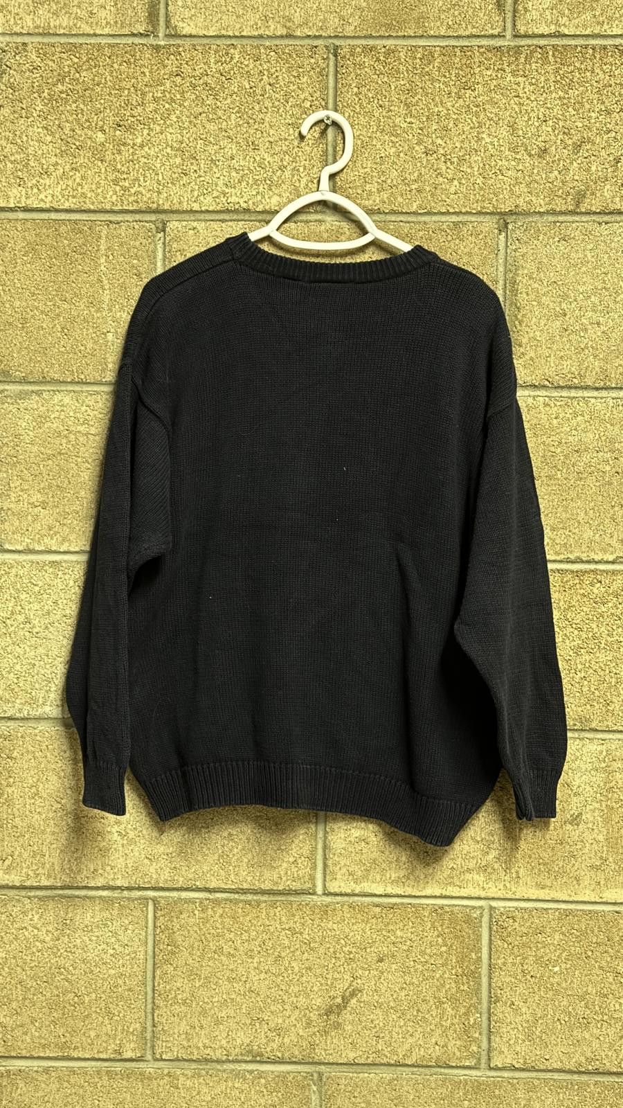 Unknown London Black Crewneck Sweater - Classic Casual Knit Size US XL / EU 56 / 4 - 4 Thumbnail