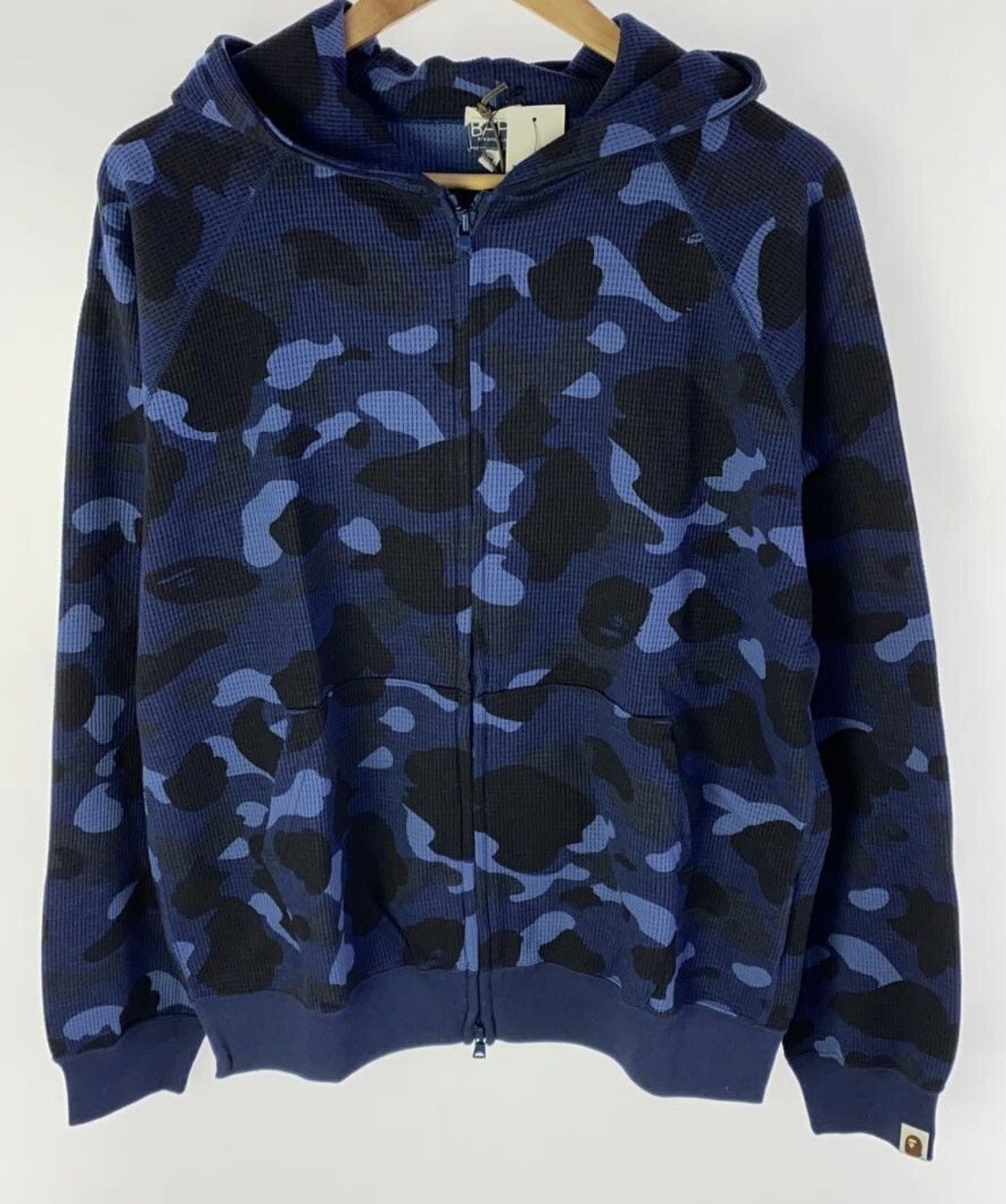 Bape RARE OG 2006 A BATHING APE 1ST BLUE CAMO THERMAL HOODIE Size US M / EU 48-50 / 2 - 1 Thumbnail