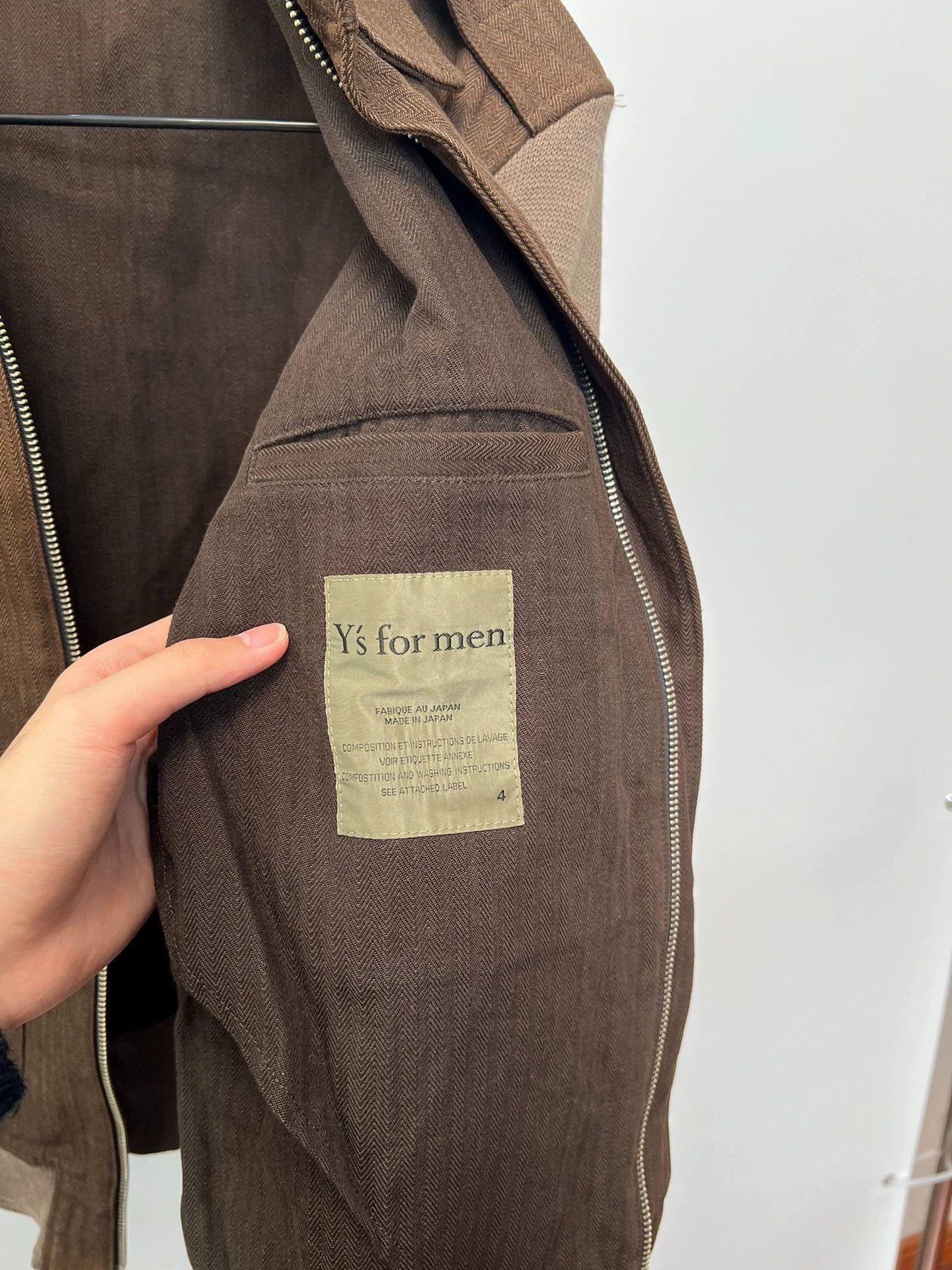 Y's ジャケット Yohji Yamamoto YS For Man Patchwork Zipper Jacket