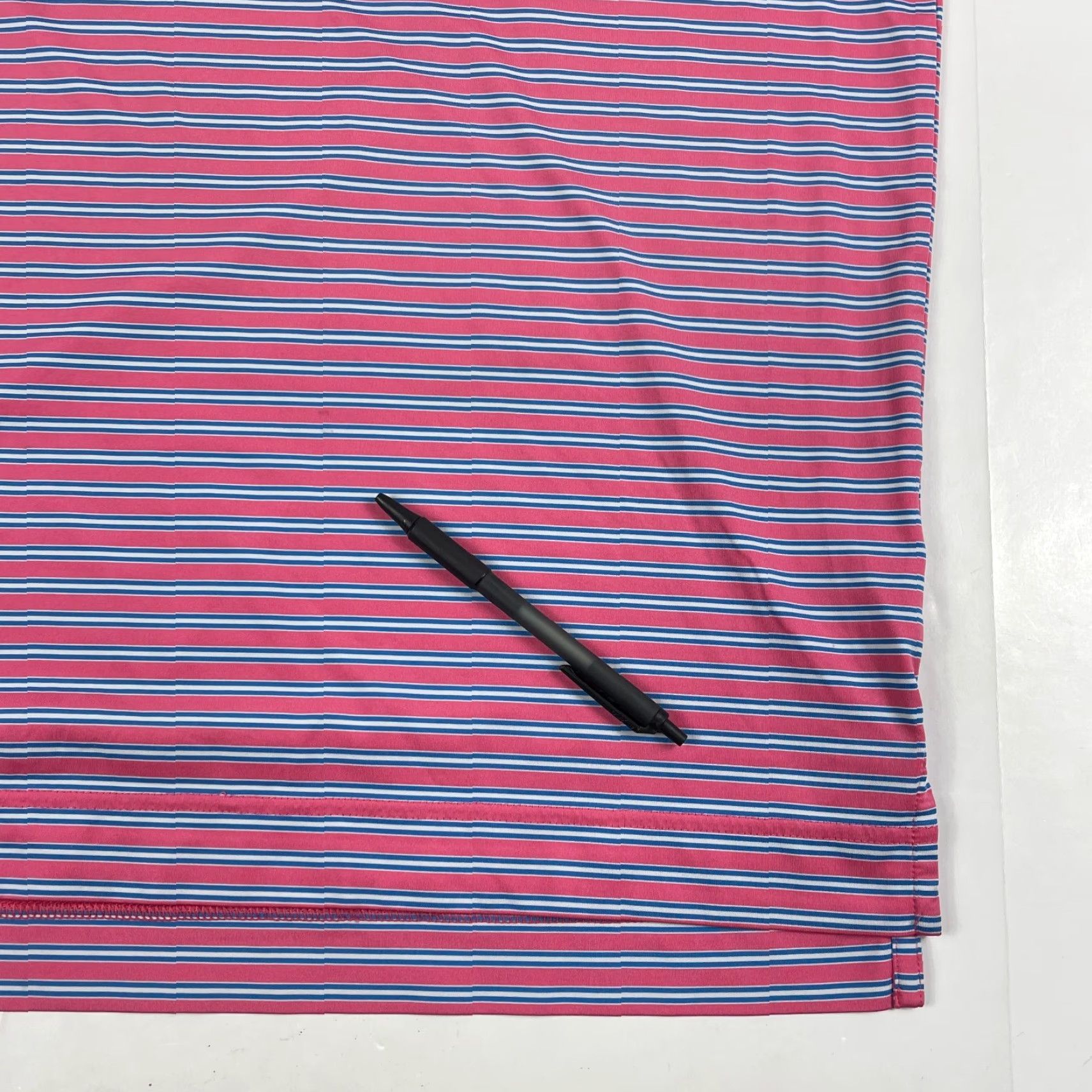 Footjoy FootJoy Polo Shirt Mens Medium Pink Golf Short Sleeve Collared Stretch Striped Size US M / EU 48-50 / 2 - 5 Thumbnail