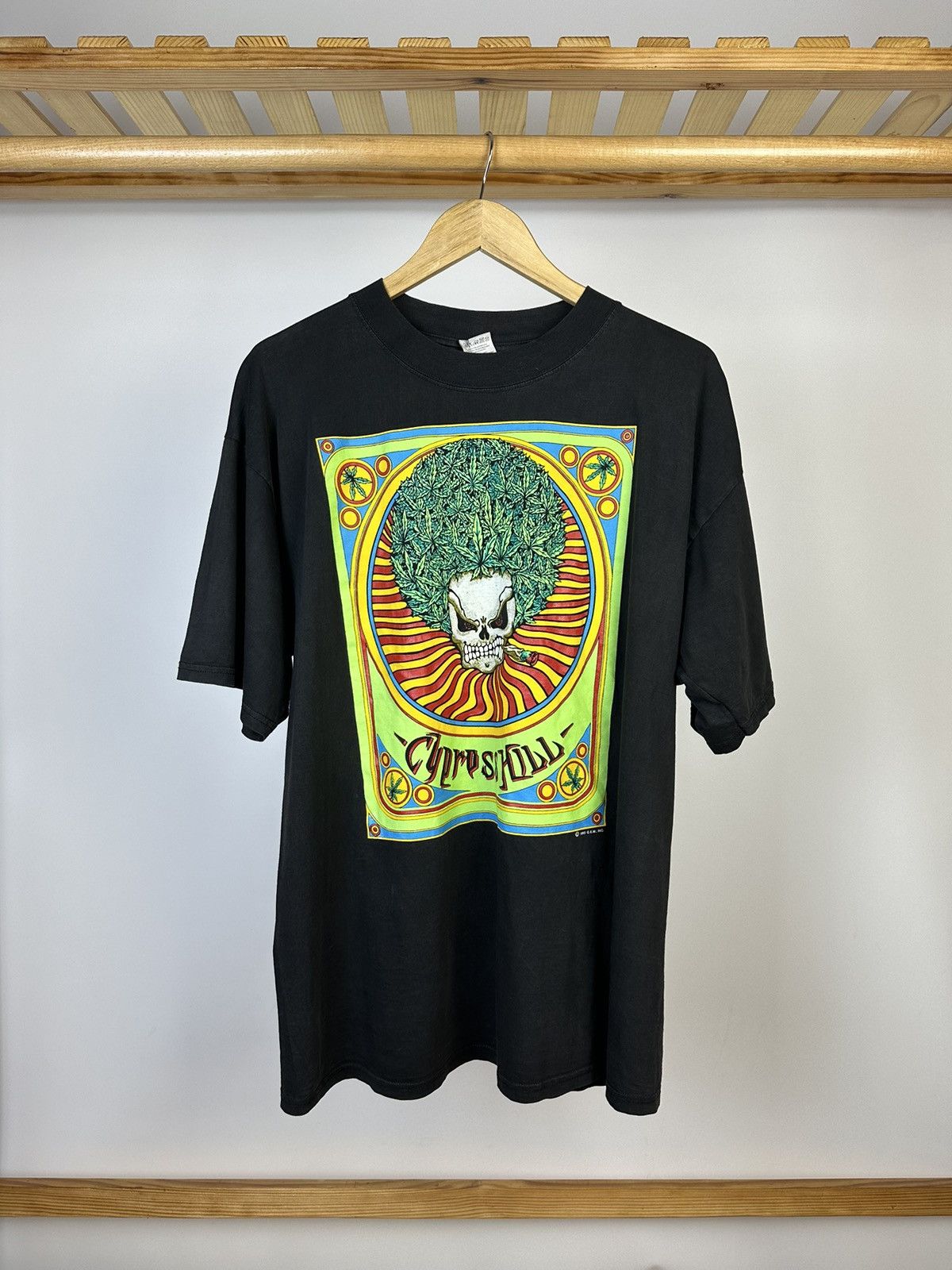 Image of Band Tees x Cypress Vintage Cypress Hill 1993 OG Rap Band Tour Tee Ganja 90’S in Black (Size XL)