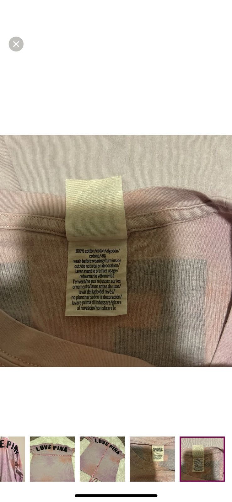 Pink Pink Victoria’s Secret medium tie dye long sleeved tee Size M / US 6-8 / IT 42-44 - 6 Thumbnail