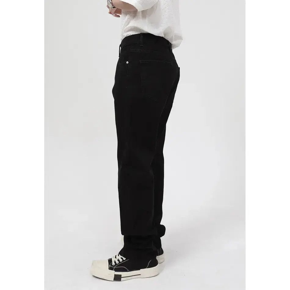 Japanese Brand Retro loose straight zipper jeans Size US 32 / EU 48 - 4 Thumbnail