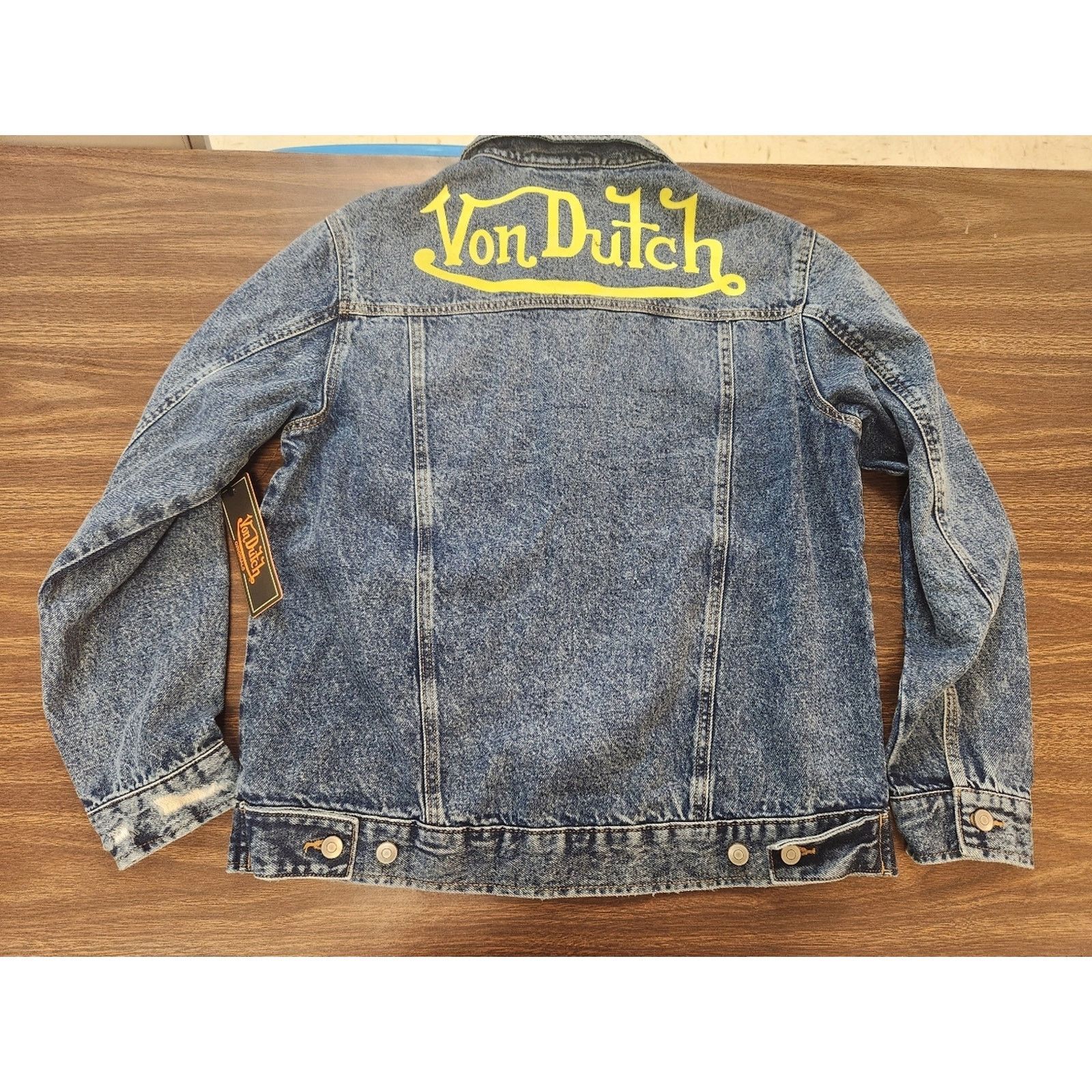 Von Dutch New Von Dutch Denim Jacket Mens Wings Eye Patch Button Up Size US M / EU 48-50 / 2 - 11 Thumbnail