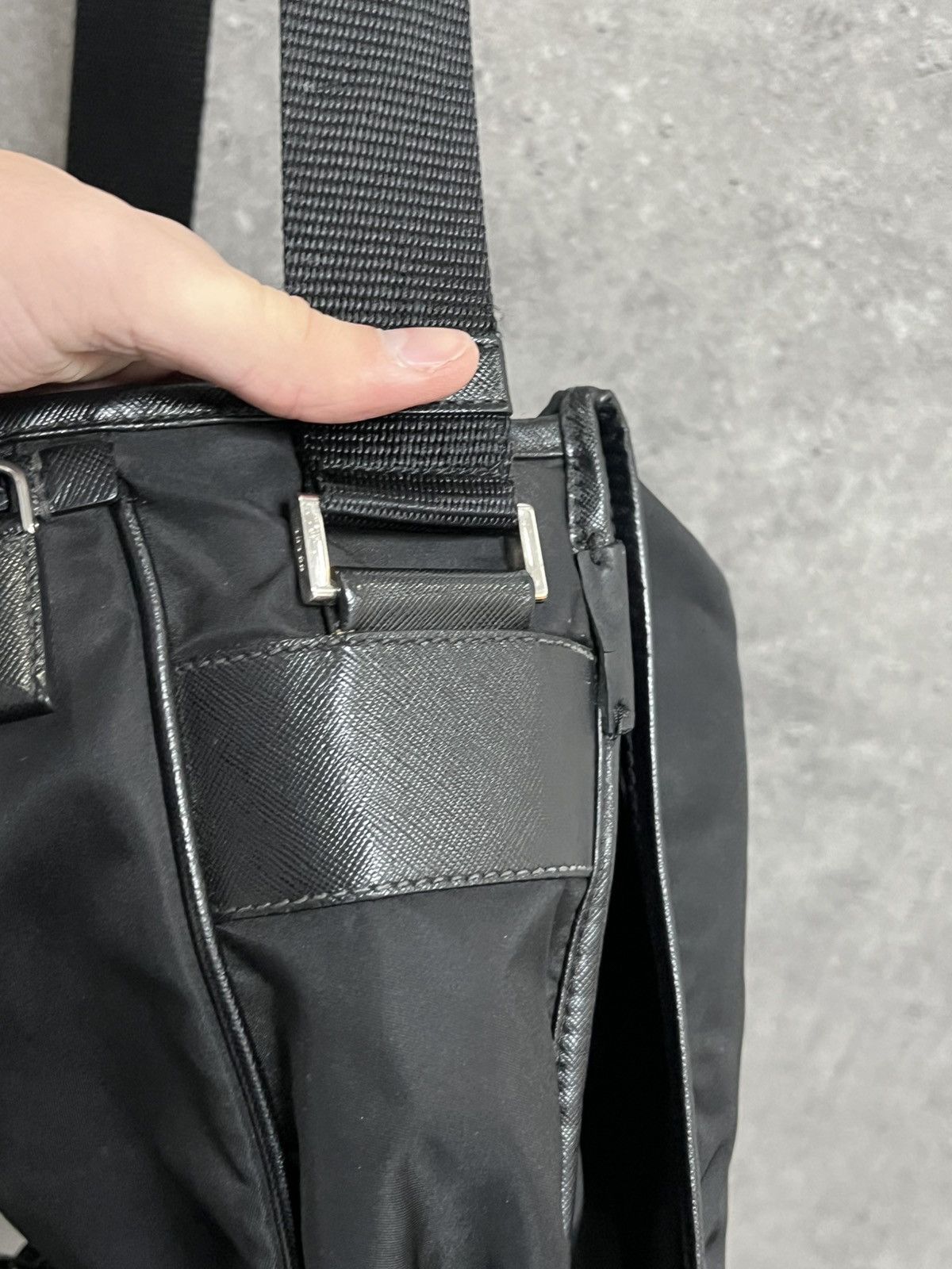 Prada Prada Nylon Messenger Bag Size ONE SIZE - 12 Thumbnail