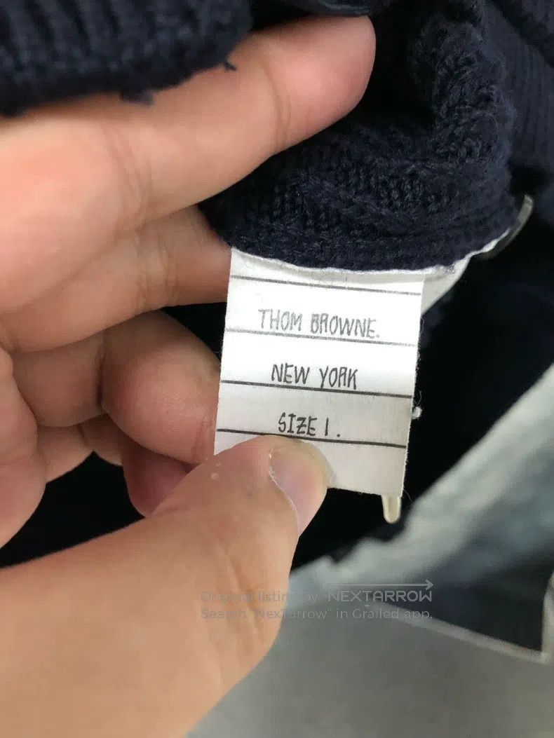 Thom Browne Thom Browne Knitted sweater with purling Size US S / EU 44-46 / 1 - 5 Thumbnail