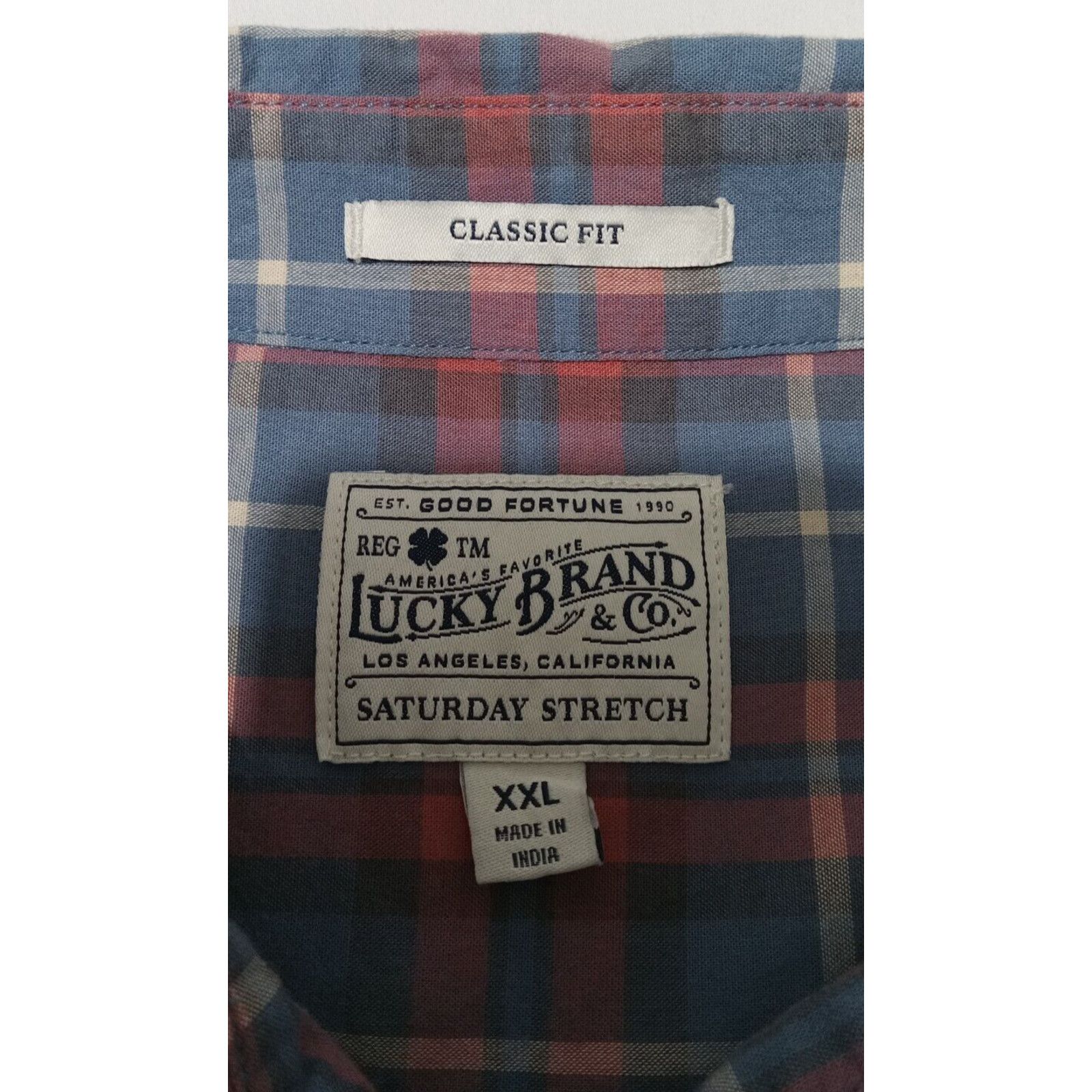 Lucky Brand Lucky Brand Shirt 2XL Saturday Stretch Button Up Long Sleeve Size US XXL / EU 58 / 5 - 4 Thumbnail