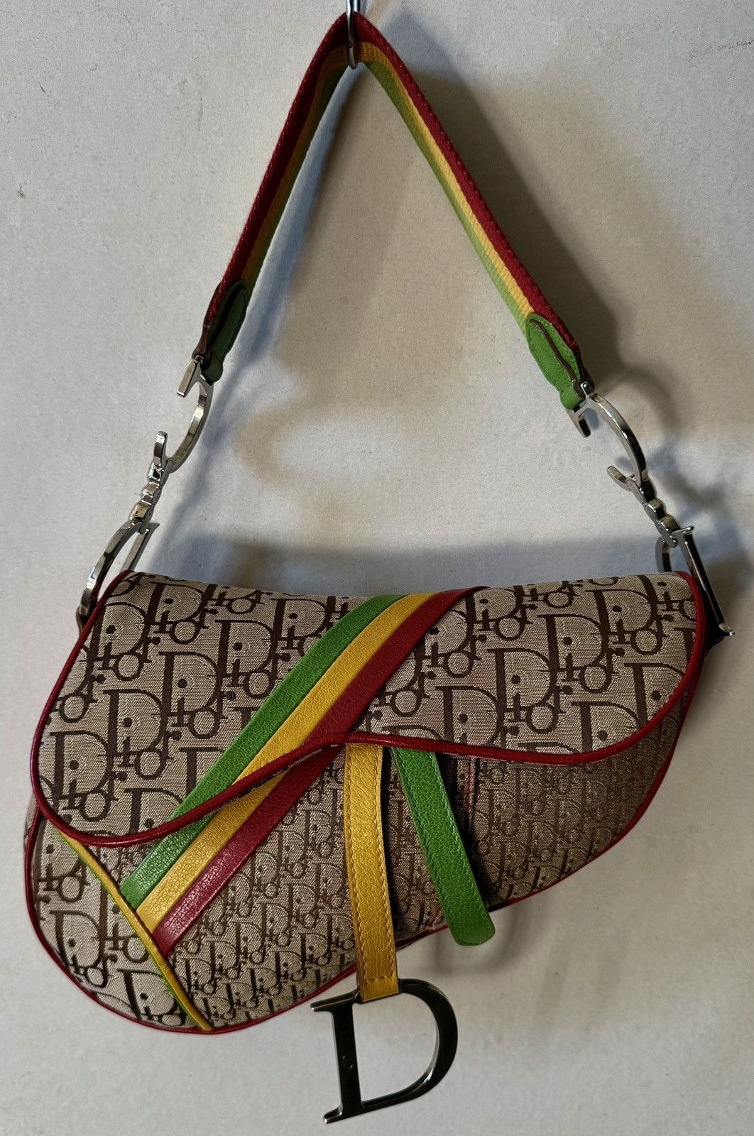 Dior Rare Dior - John Galliano - 2004 - Rasta Saddle Bag Size ONE SIZE - 2 Thumbnail