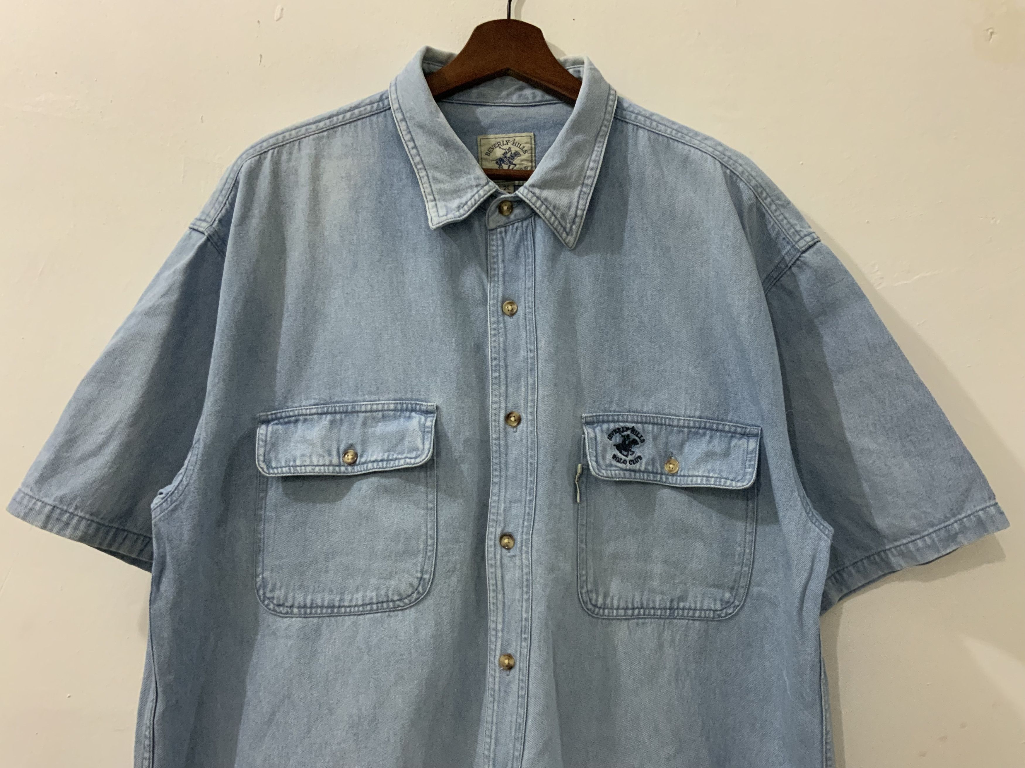 Beverly Hills Polo Club Beverly Hills Polo Club Denim Button Up Size US XL / EU 56 / 4 - 4 Thumbnail