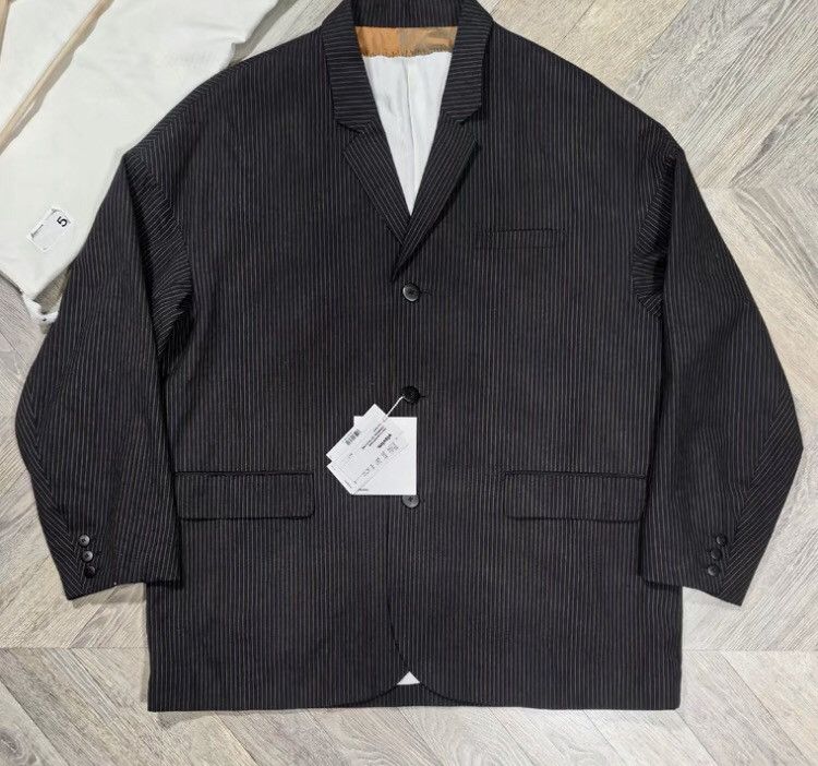 Visvim VISVIM 23SS HAMMONS JKT SANTOME striped silhouette suit jac