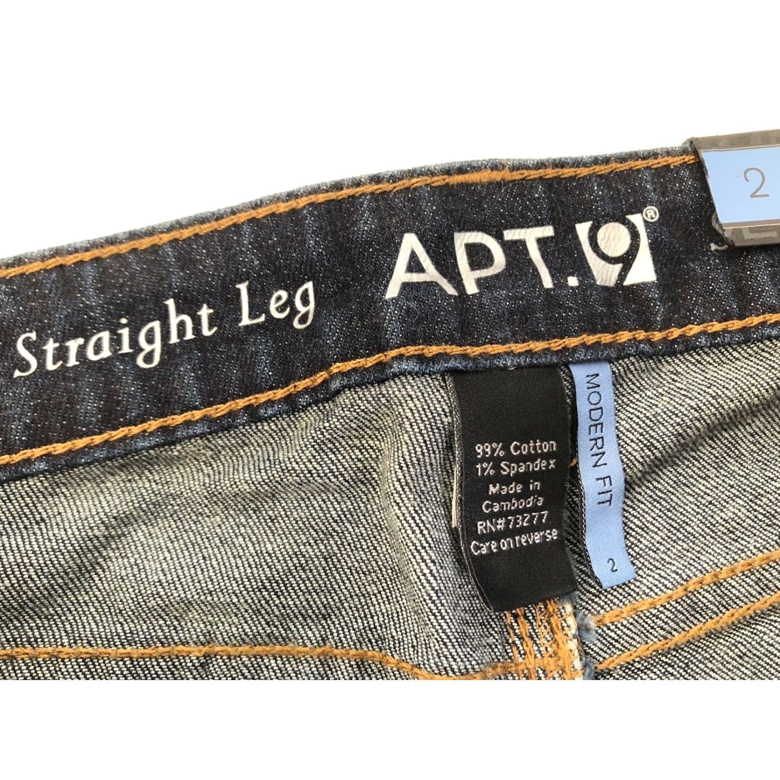 Apt. 9 Apt. 9 Jeans Crop Straight Leg Blue 2 Women Modern Cropped Jeans Straight Leg Crop Sz.2 Womens Size 26" / US 2 / IT 38 - 7 Thumbnail