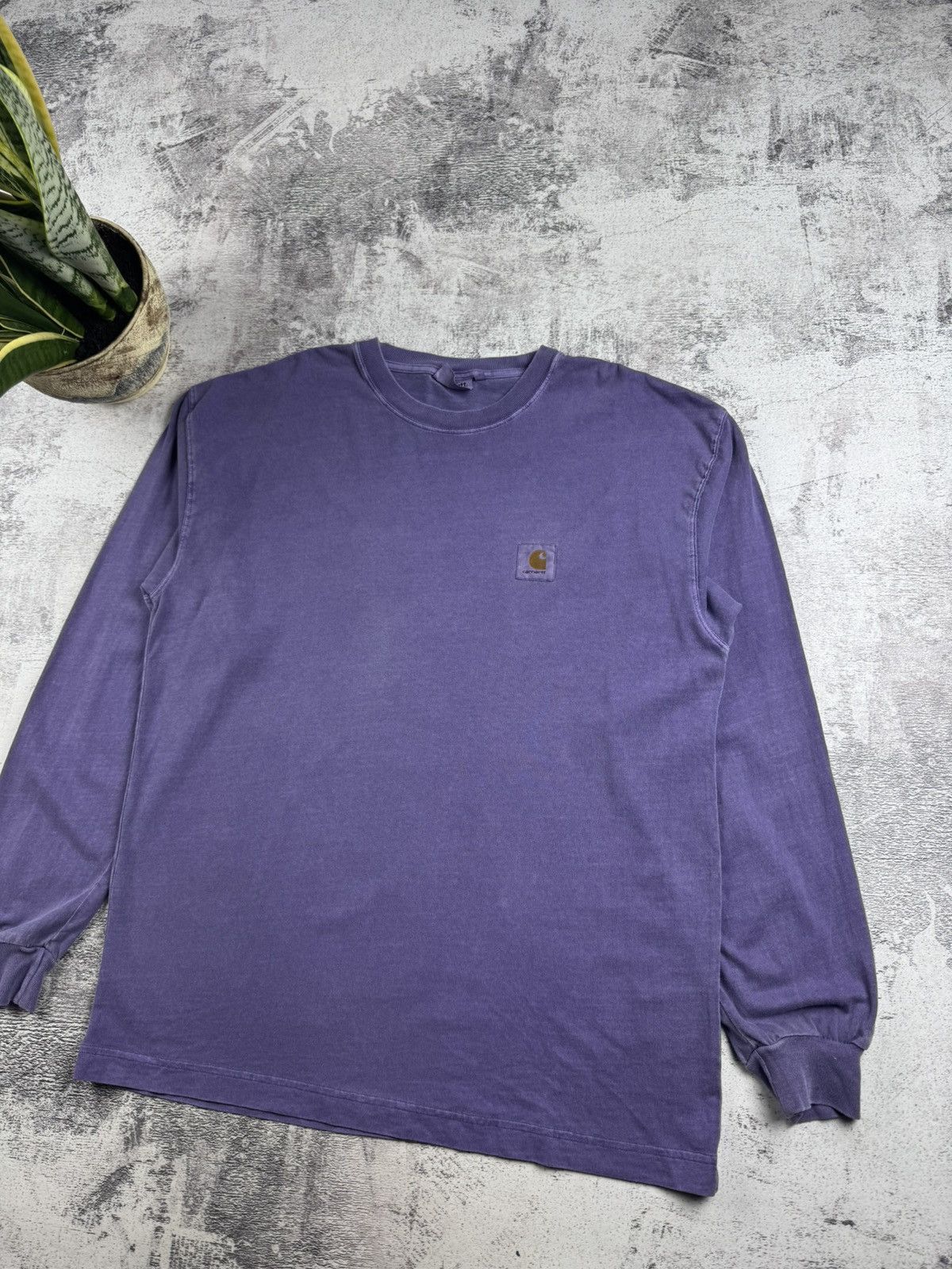 Carhartt Carhartt Nelson Men’s Large Rap Purple Washed Longsleeve Sweatshirt T Shirt Tee Size US L / EU 52-54 / 3 - 3 Thumbnail