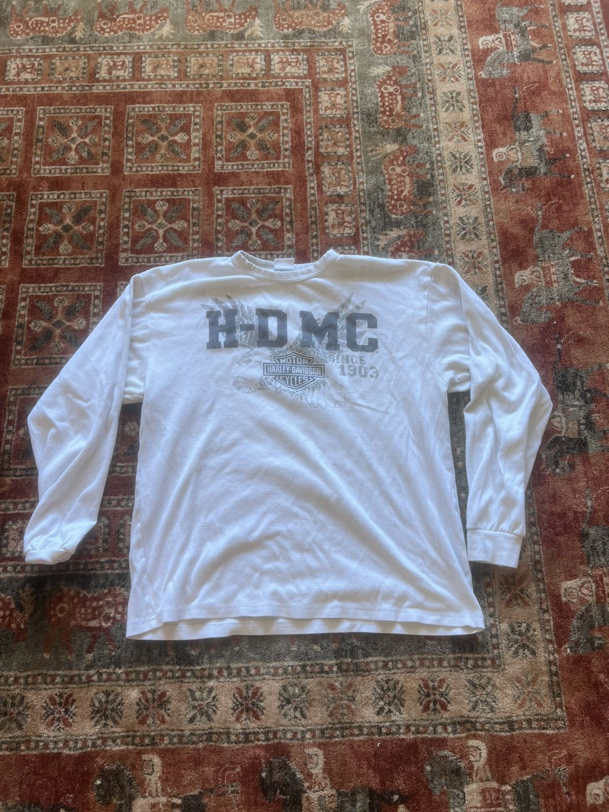 Harley Davidson × Vintage H-D MC long sleeve Size US XL / EU 56 / 4 - 2 Thumbnail
