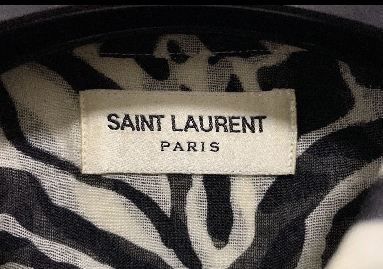 Saint Laurent Paris Saint Laurent SLP 19FW Tiger Pattern Shirt2412-Nextarrow Size US XS / EU 42 / 0 - 3 Thumbnail