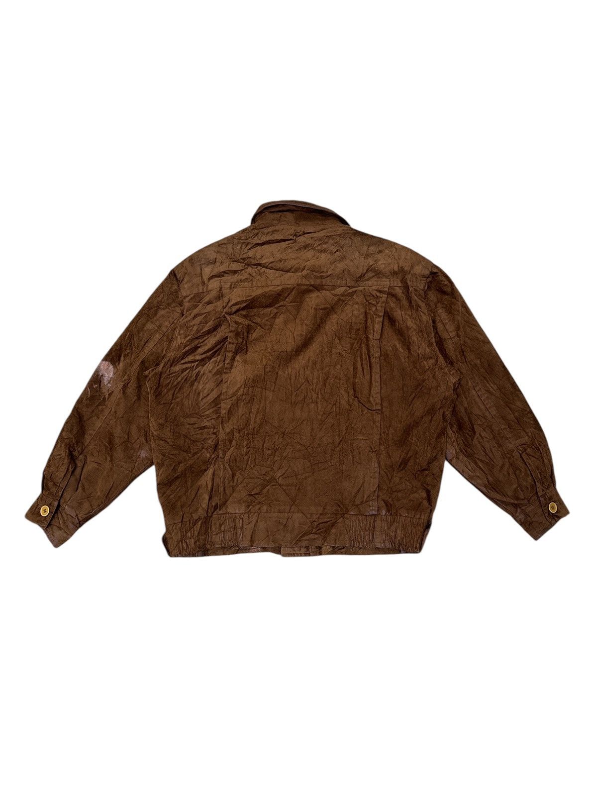 Yves Saint Laurent VINTAGE 90s YVES SAINT LAURENT SUEDE BOMBER JACKET Size US M / EU 48-50 / 2 - 2 Thumbnail