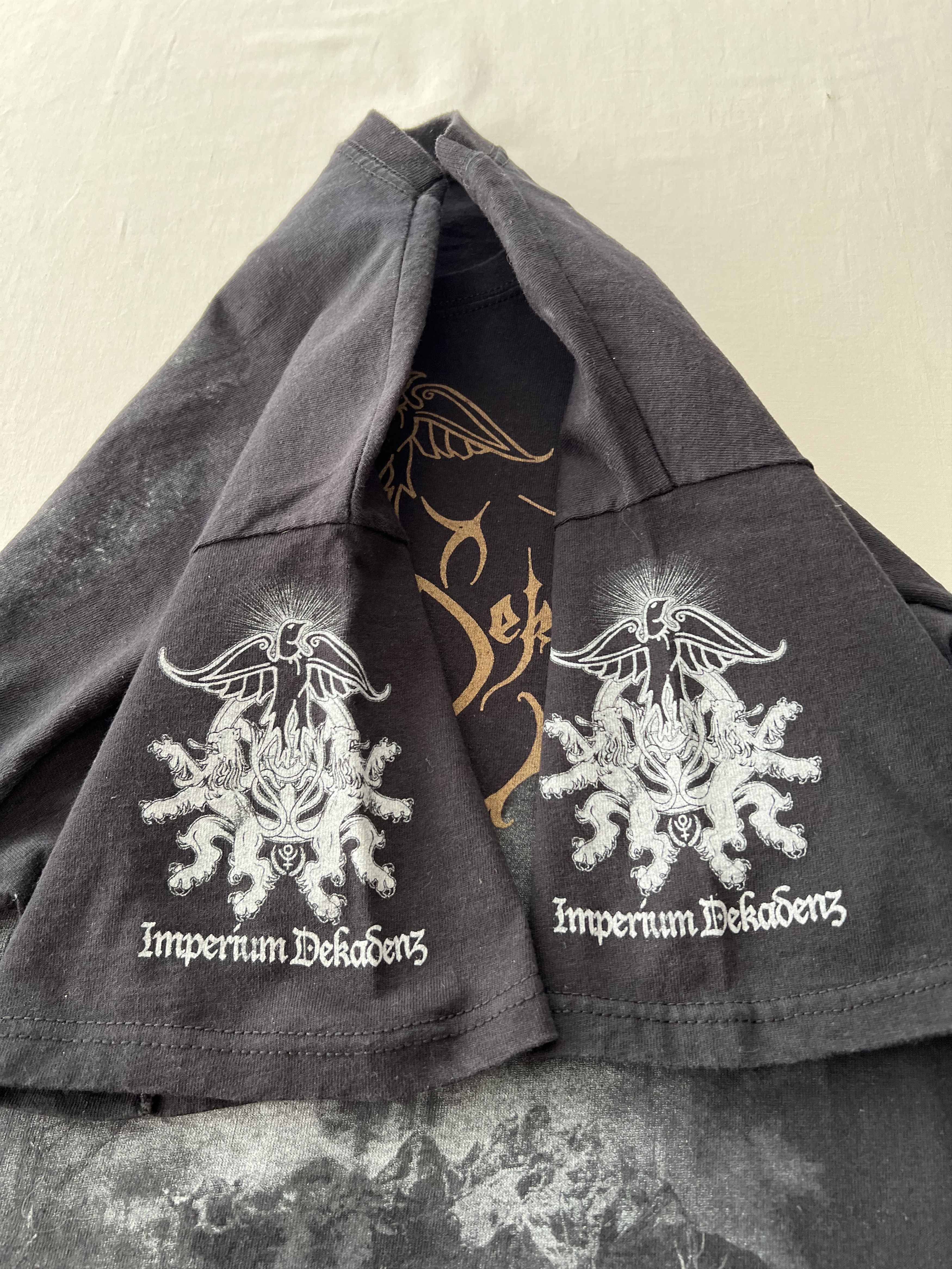 Band Tees Vintage 2000s Imperium Dekadenz Black Metal Band Black Tee Size US L / EU 52-54 / 3 - 7 Thumbnail